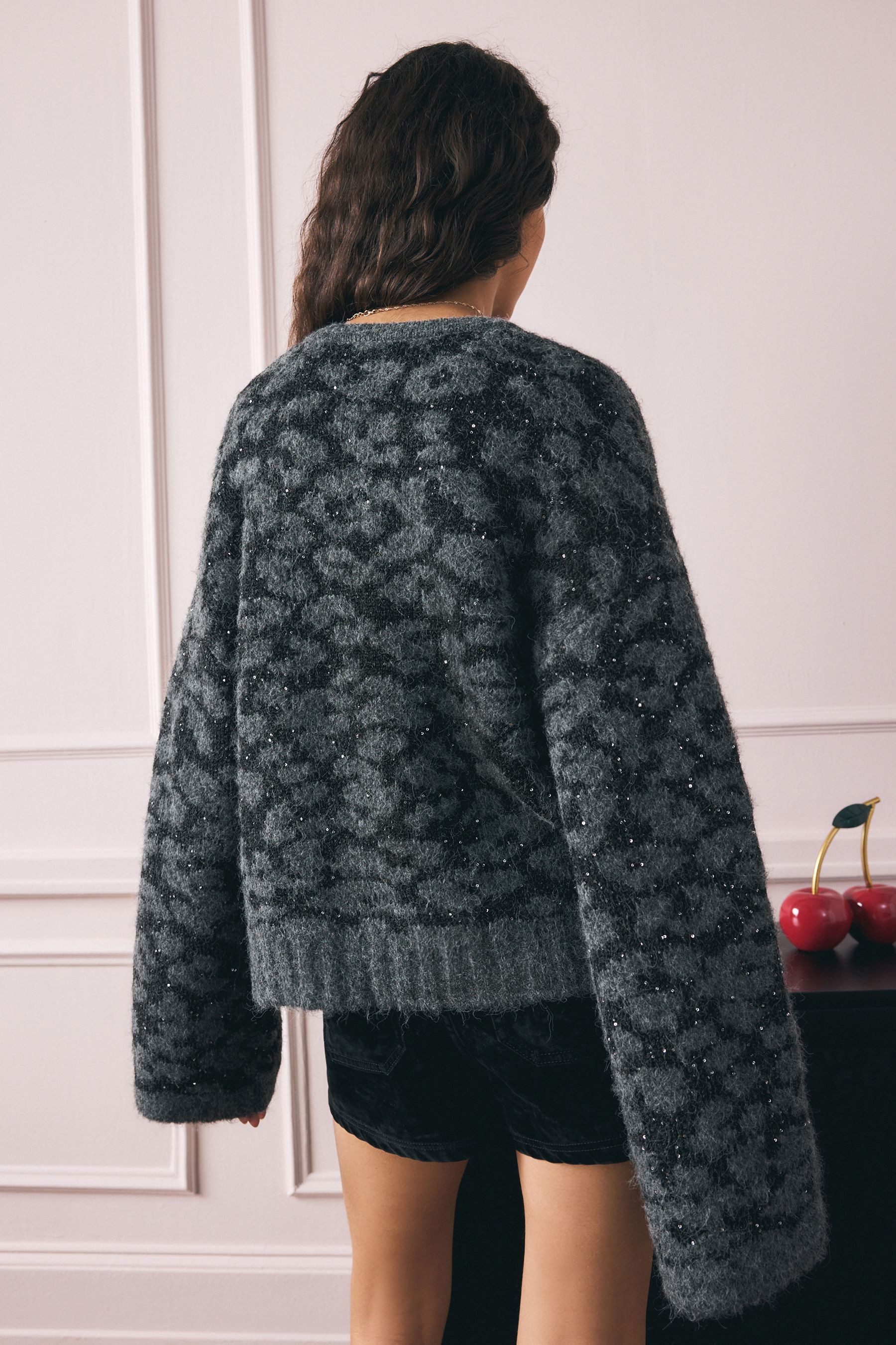 Rockett St George Top & Hose Rockett St George Leo-Strickjacke mit Paillett günstig online kaufen