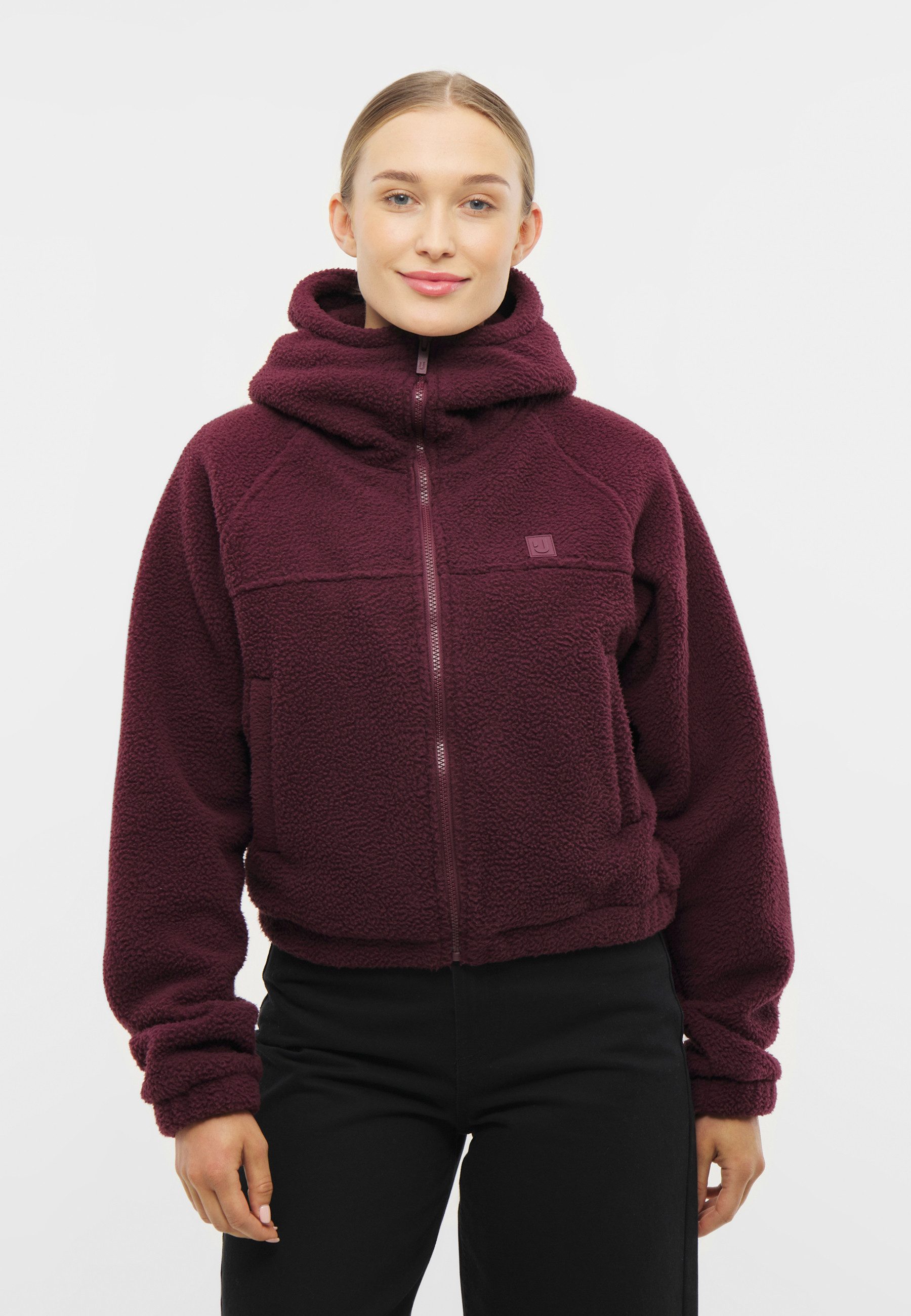 Johnny Urban Kapuzenfleecejacke Nova Fleecejacke mit kurzem Schnitt (1-St) Gemütliche Fleece Jacke mit hochgeschlossener Kapuze