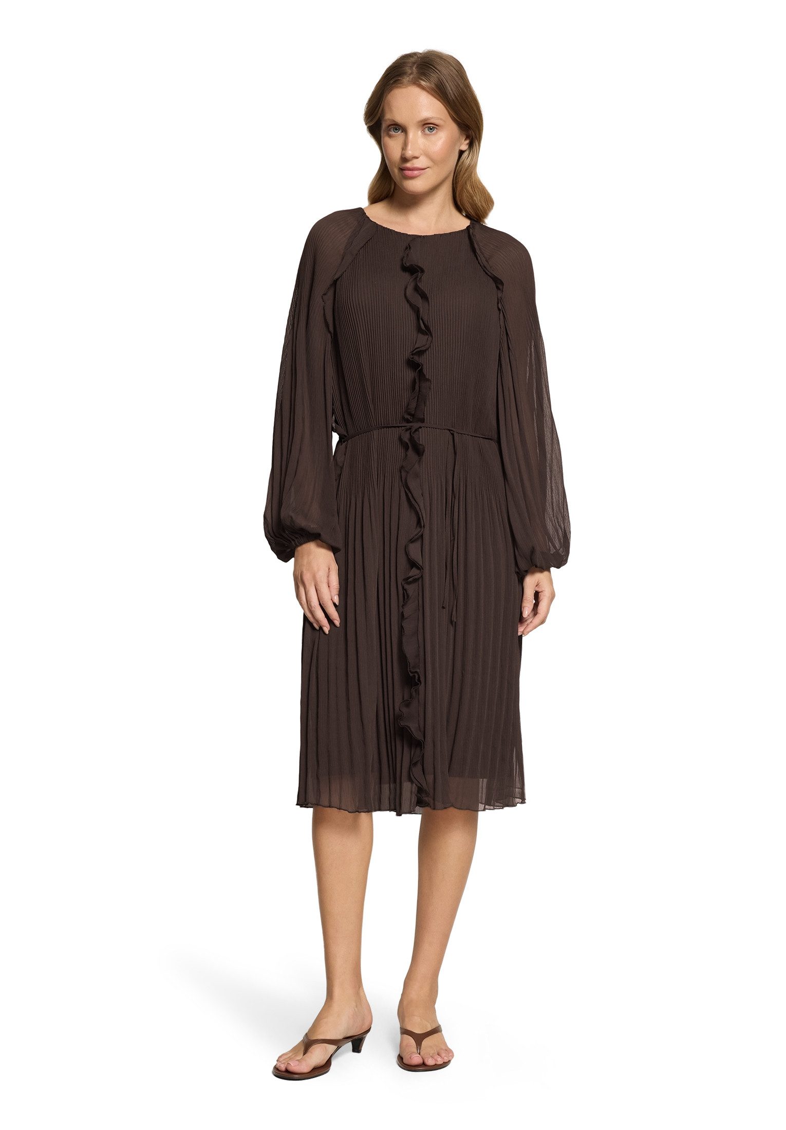Cartoon Chiffonkleid Damen mit Rüschen