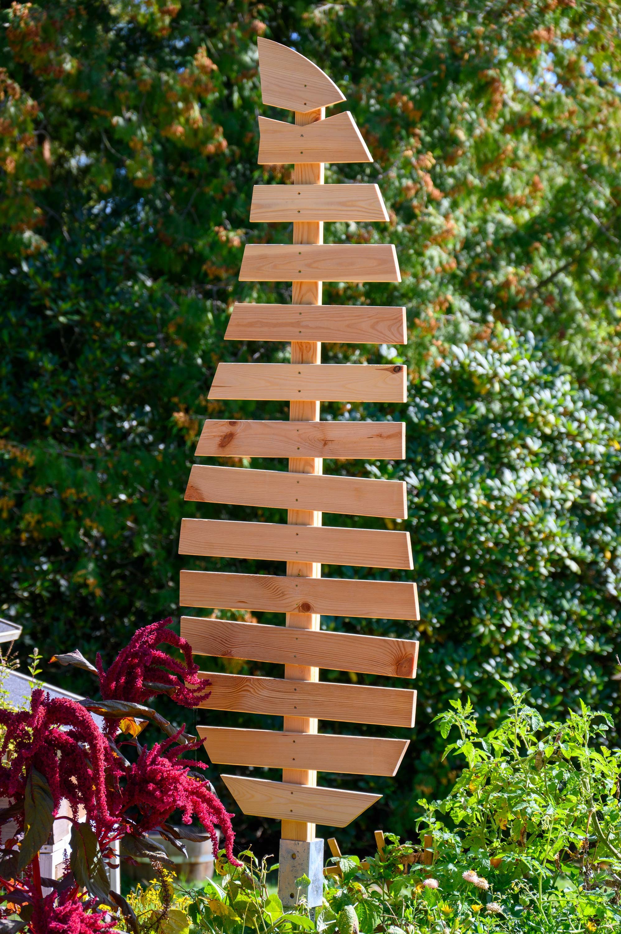 dobar Rankhilfe Großes Design-Rankgerüst "Magnolia", 49 x 6 x 175 cm (L x B x H)