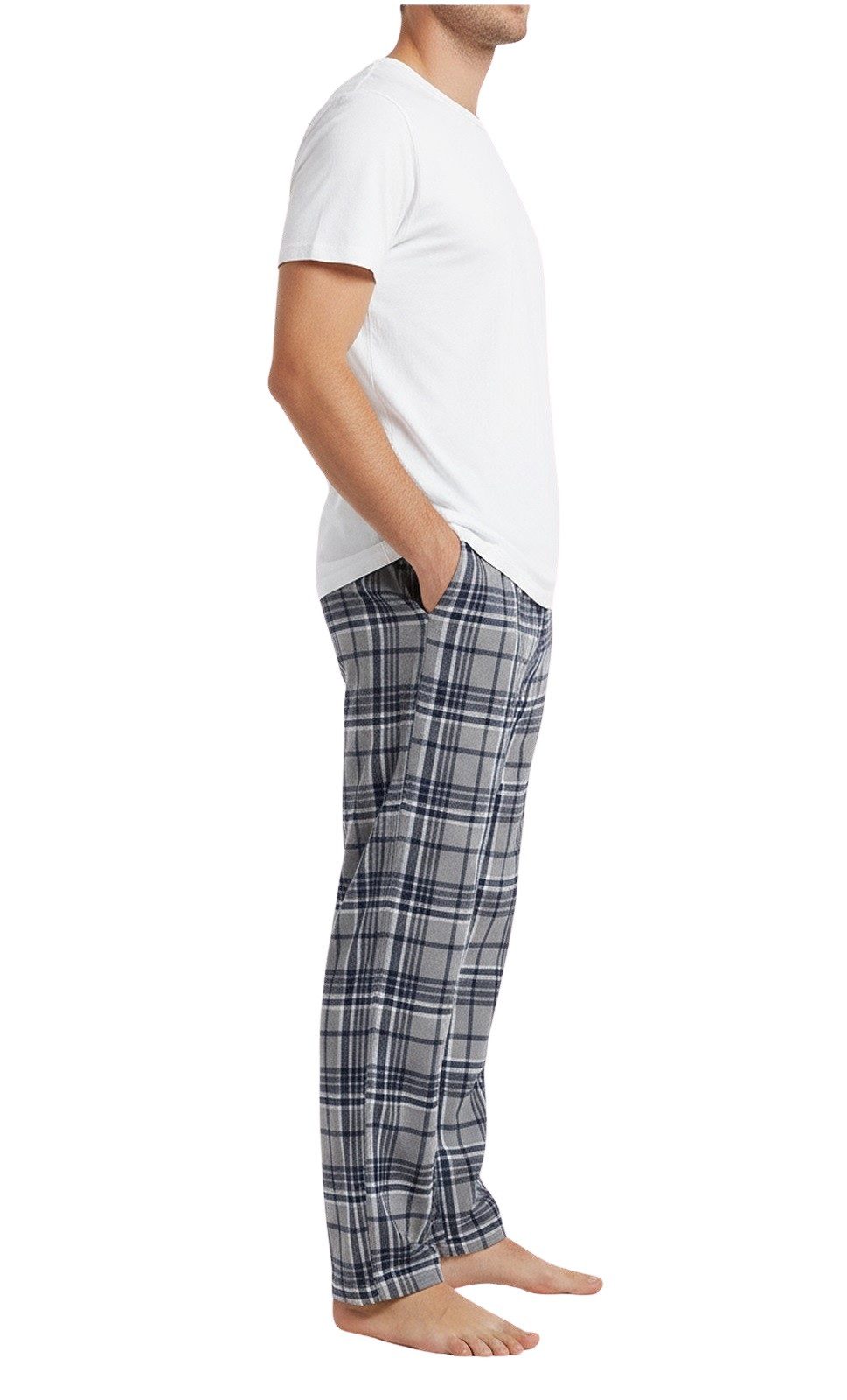 Rungassi Pyjamahose GIANVAGLIA Basic Herren Pyjamahose Schlafanzughose 751 Größe: L