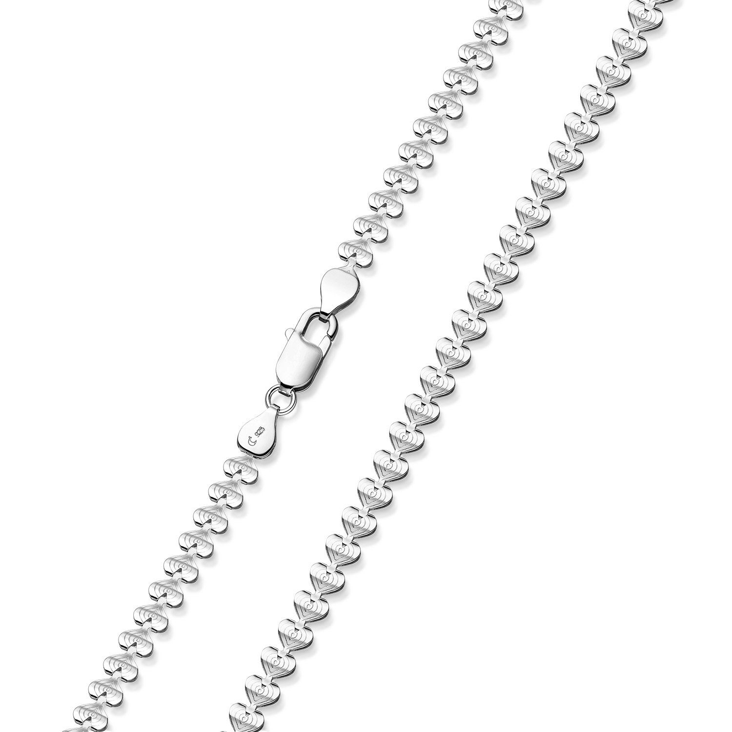 Materia Collier Damen Silber Herzkette 5mm günstig online kaufen