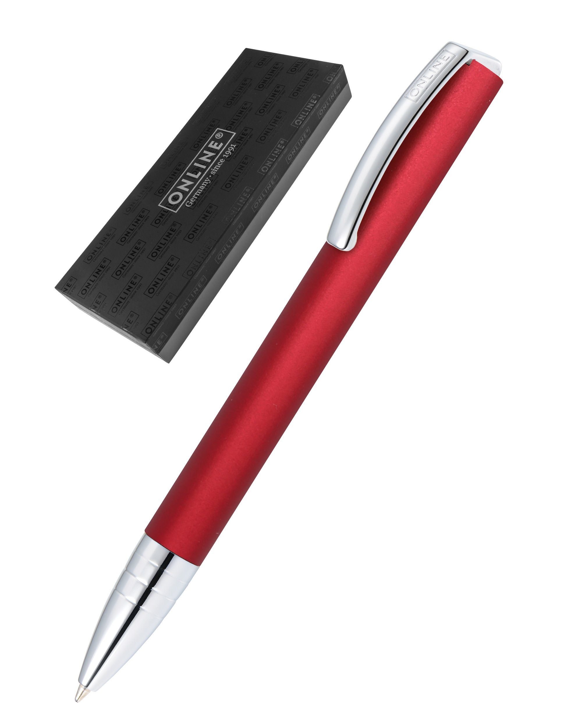 Kugelschreiber Online Vision Rot Drehkugelschreiber, in Geschenkbox Pen