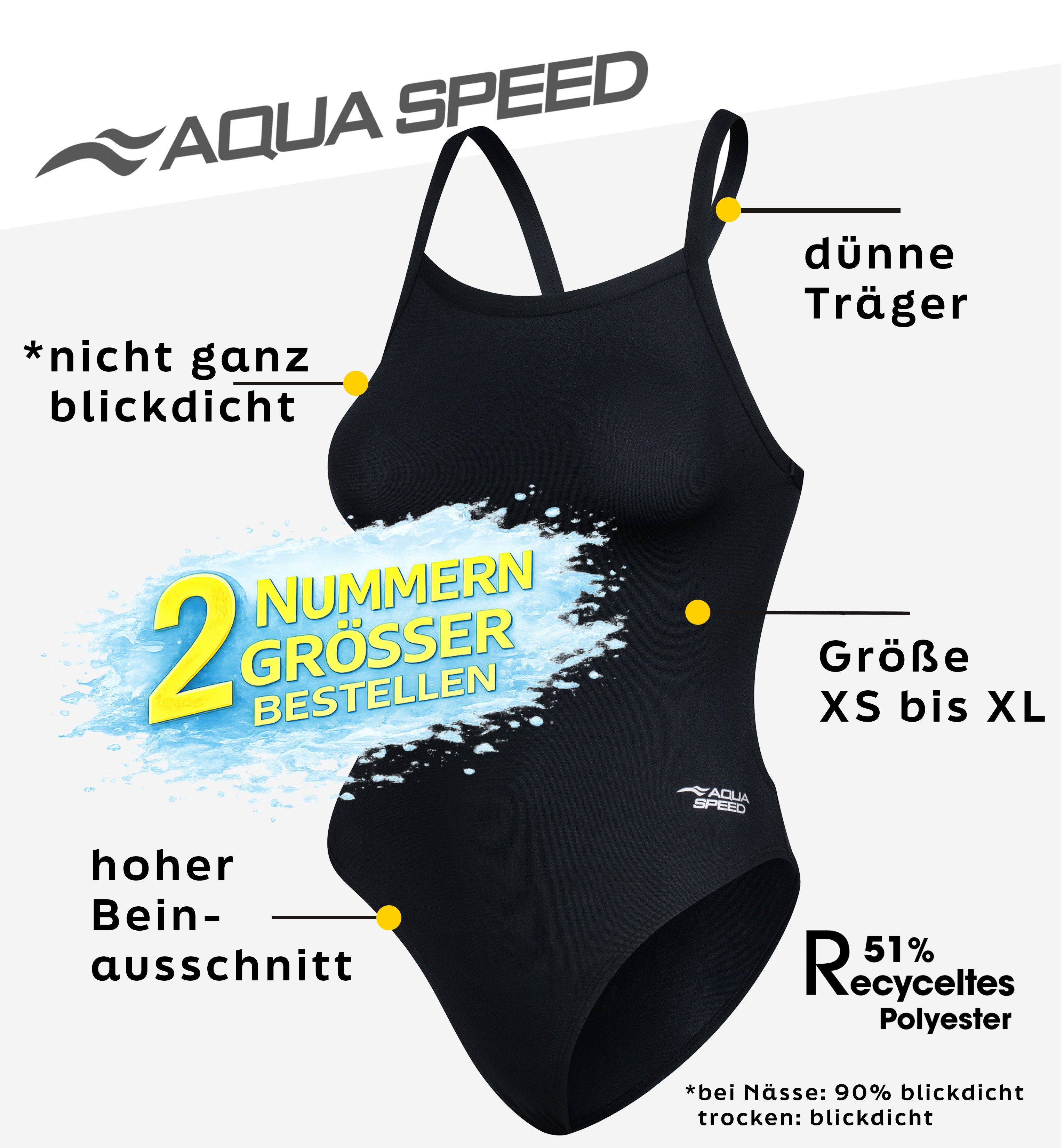 Aqua Speed Badeanzug ANA Badeanzug für SchwimmerInnen - sportlich & jugendl günstig online kaufen
