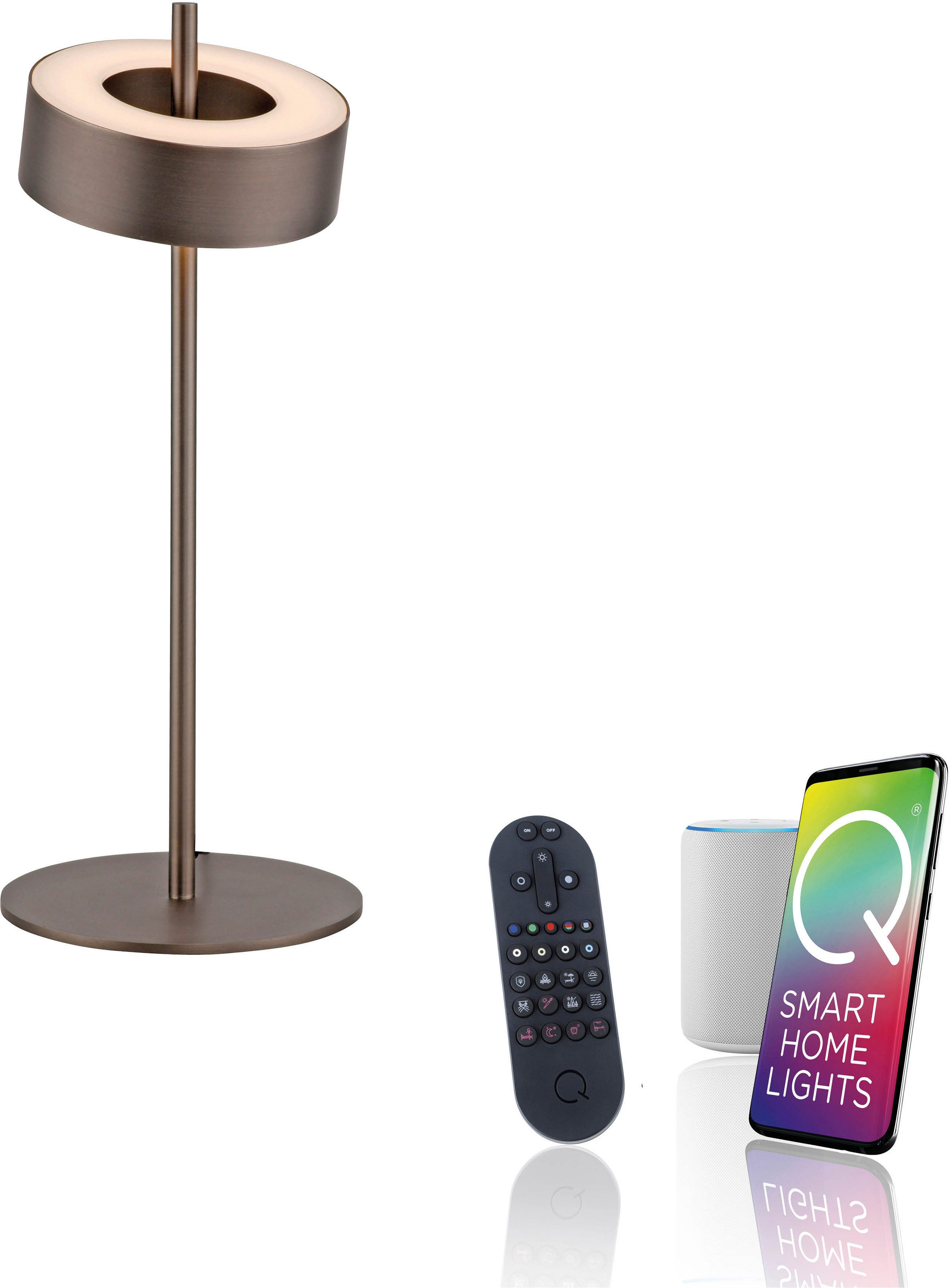 Neuhaus Q SMART HOME LIGHTS LED Tischleuchte Q-ROTATE, Smart Home, LED fest integriert, warmweiß - kaltweiß