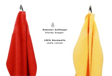 Betz Handtuch Set 10-TLG. Handtuch-Set Classic, 100% Baumwolle, (Set, 10-tlg), Farbe gelb und rot