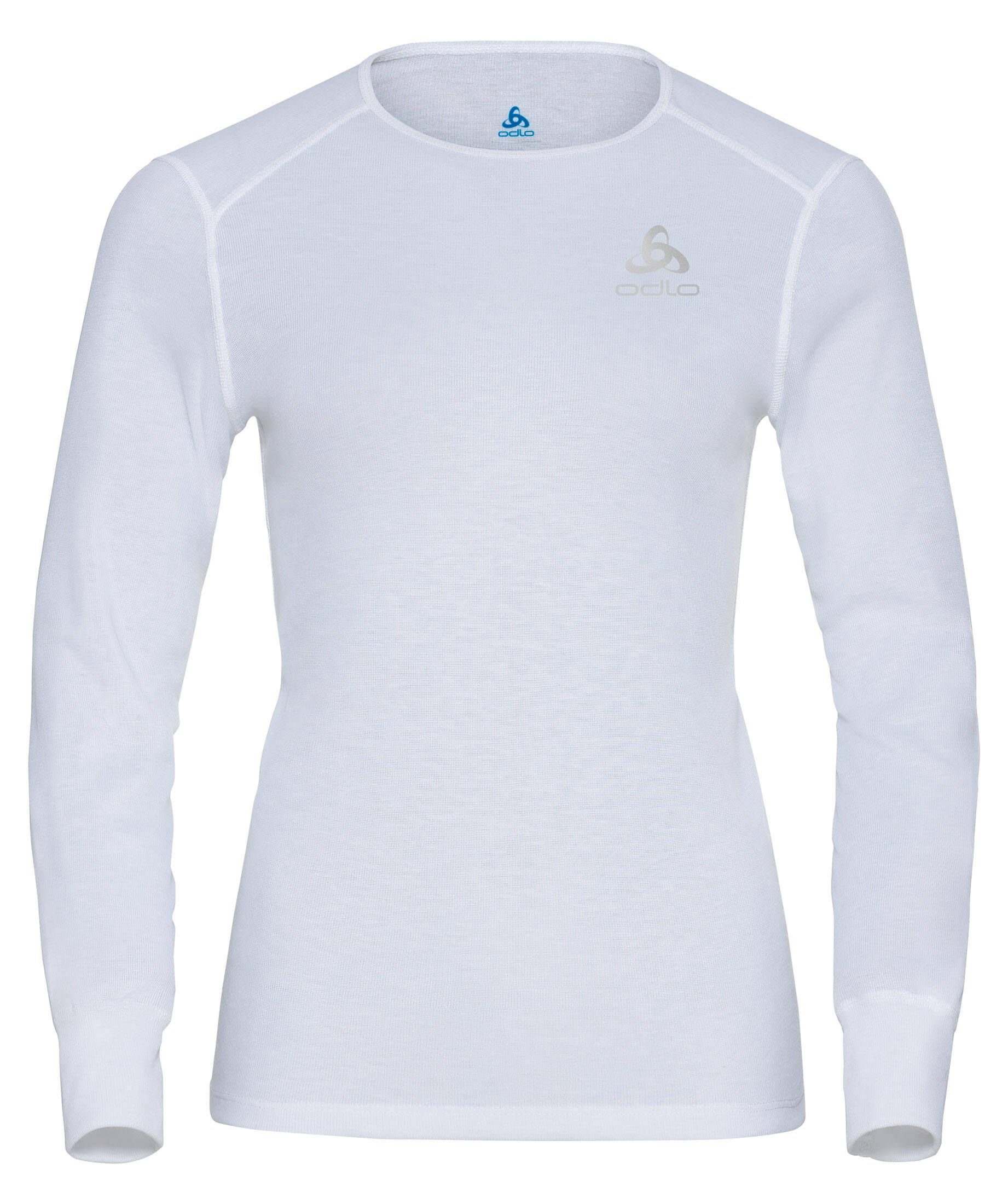 weiß ECO WARM Odlo Damen Langarm Baselayer (100) ACTIVE (1-St) Funktionsunterhemd