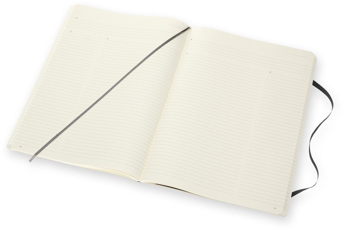 Notizbuch Professionelles Notizbuch A4 Softcover 96 Blatt schwarz