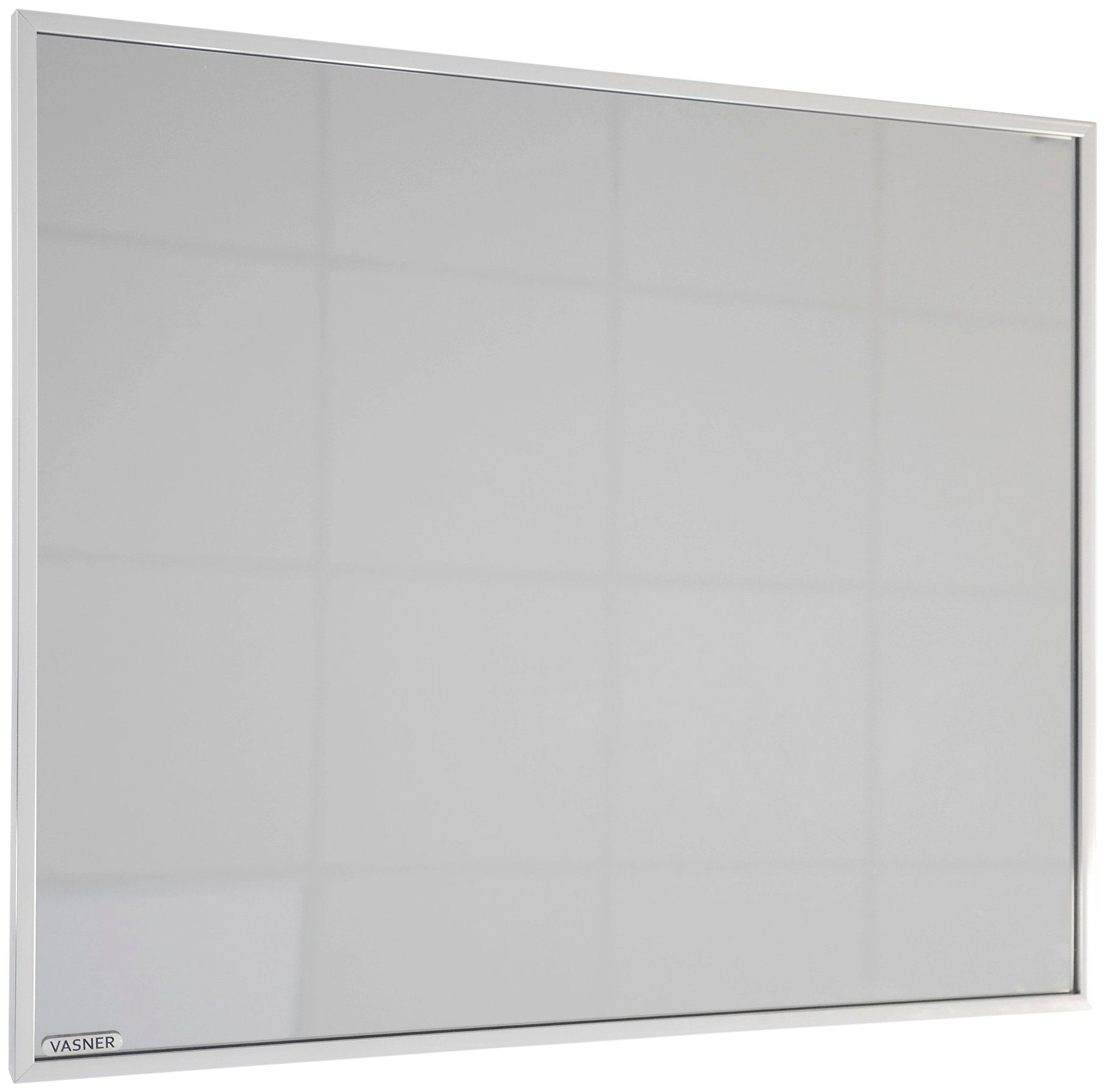 Glas/Chrom, Infrarotheizung 500 W, 90x60 cm Vasner Zipris S,
