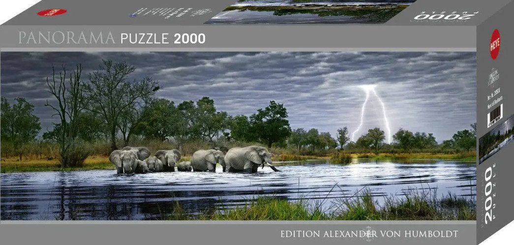 HEYE Puzzle Herd of Elephants Puzzle, 2000 Puzzleteile