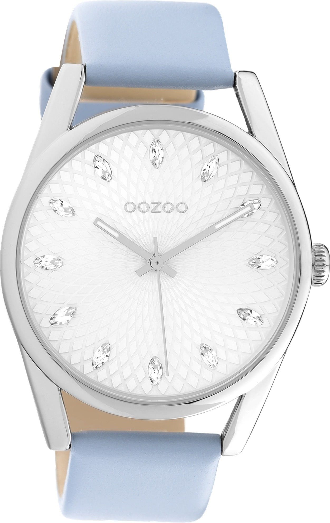 Quarzuhr Oozoo Damen Armbanduhr blau Analog