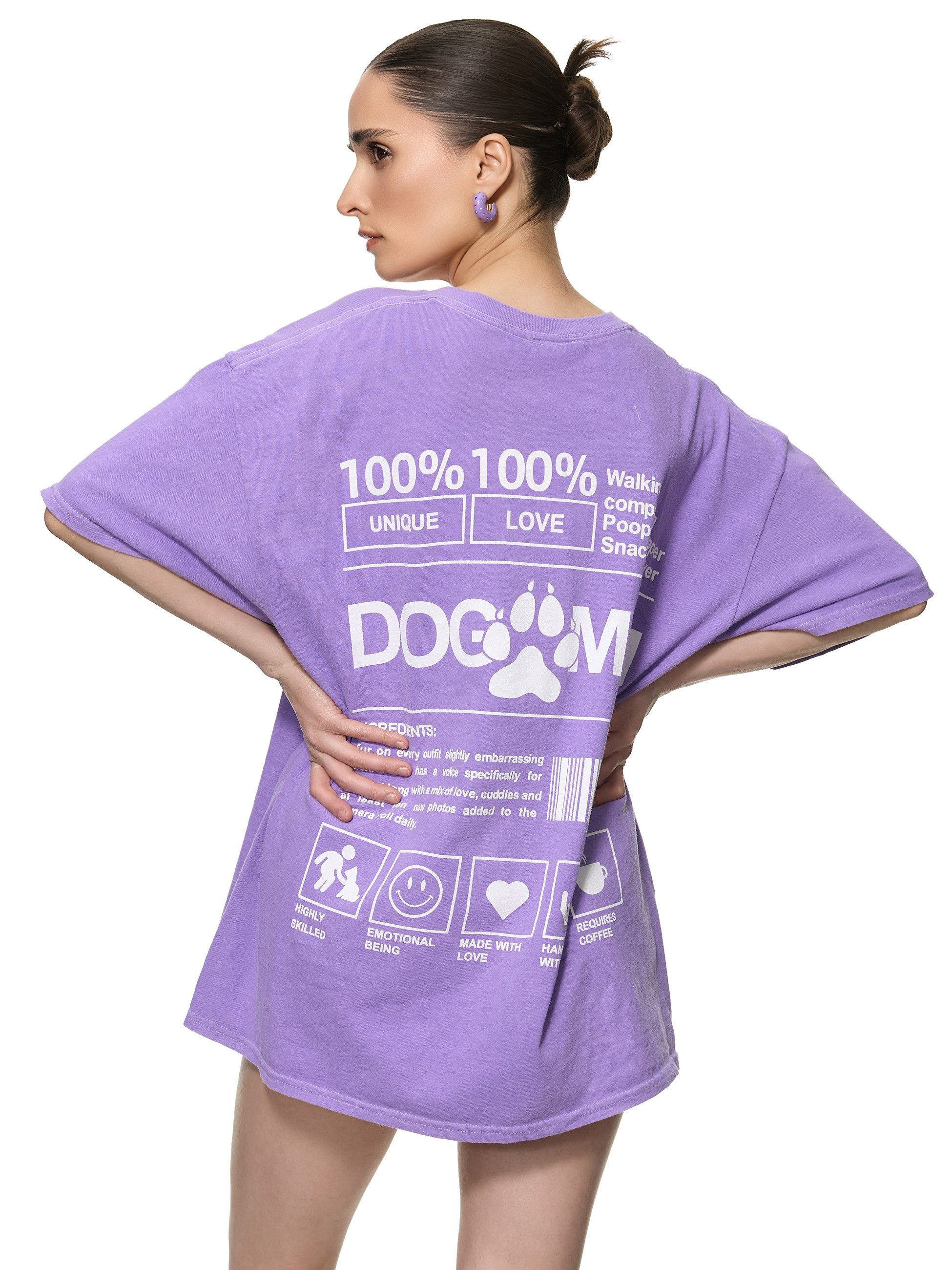 Worldclassca T-Shirt Worldclassca Oversized Print DOG günstig online kaufen