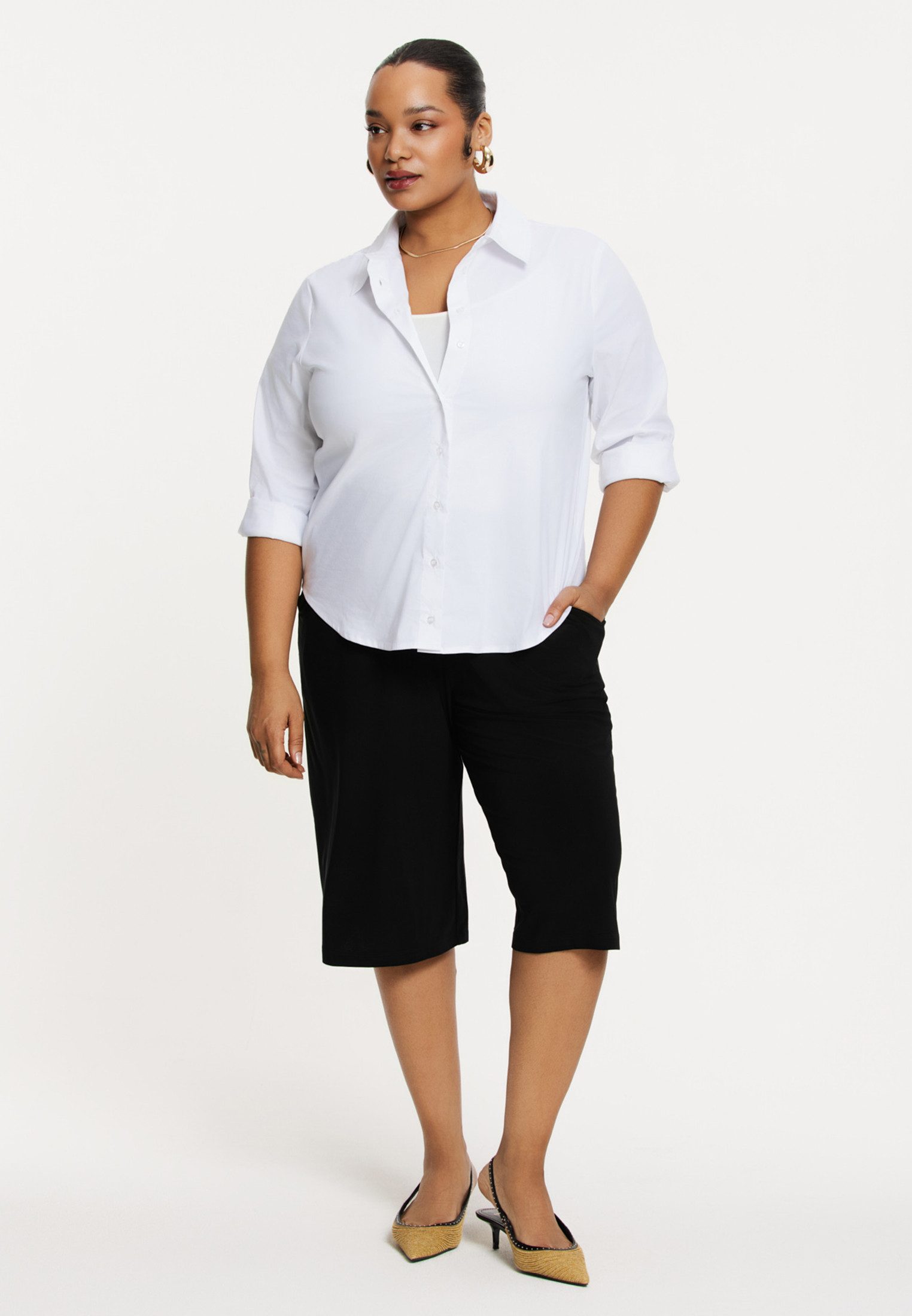 YOEK Blusentop Damen Bluse Mit Knöpfen günstig online kaufen