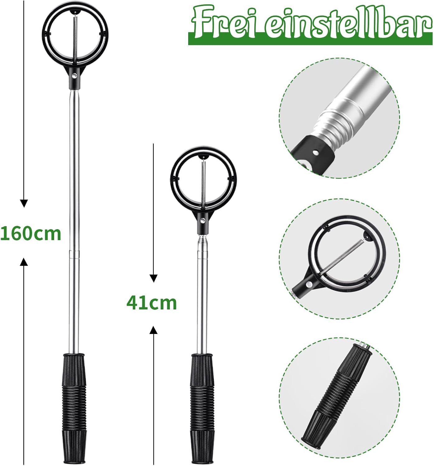 FELIXLEO Golfballtasche Golfball Retriever Teleskop Ballsammler Edelstahl für Wasser (1-tlg)