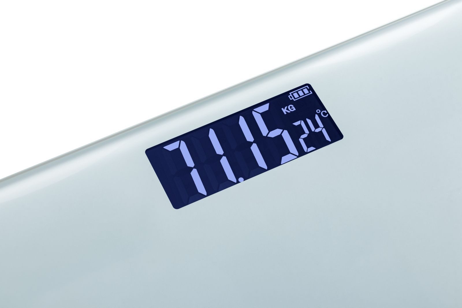 Grundig Personenwaage Digitale Personenwaage 28x28cm bis 180kg LCD-Display Körperwaage Waage