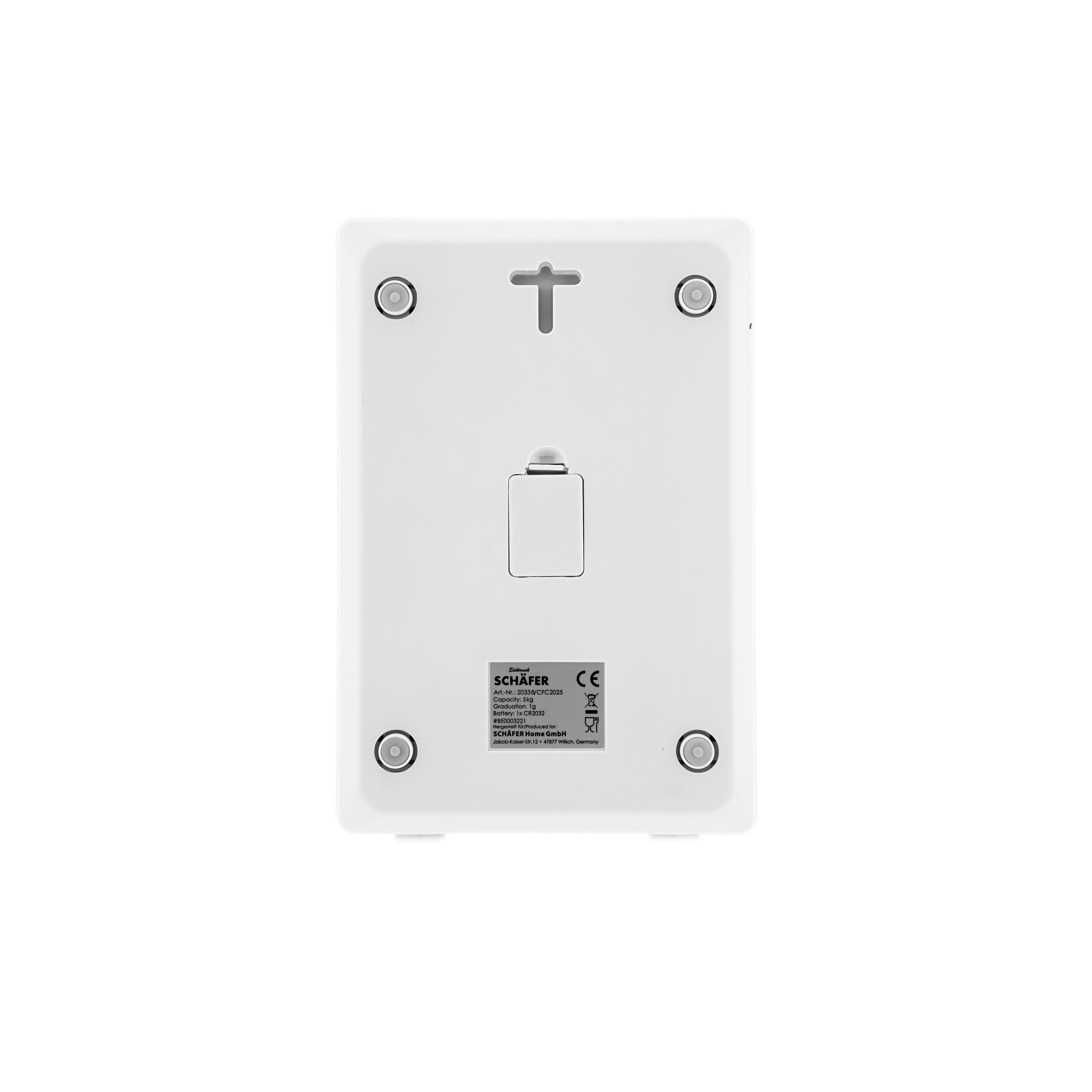 Schäfer Elektronik Küchenwaage Digital – 5 kg Tragkraft, Wandhaken, LCD-Anzeige, (1-tlg)