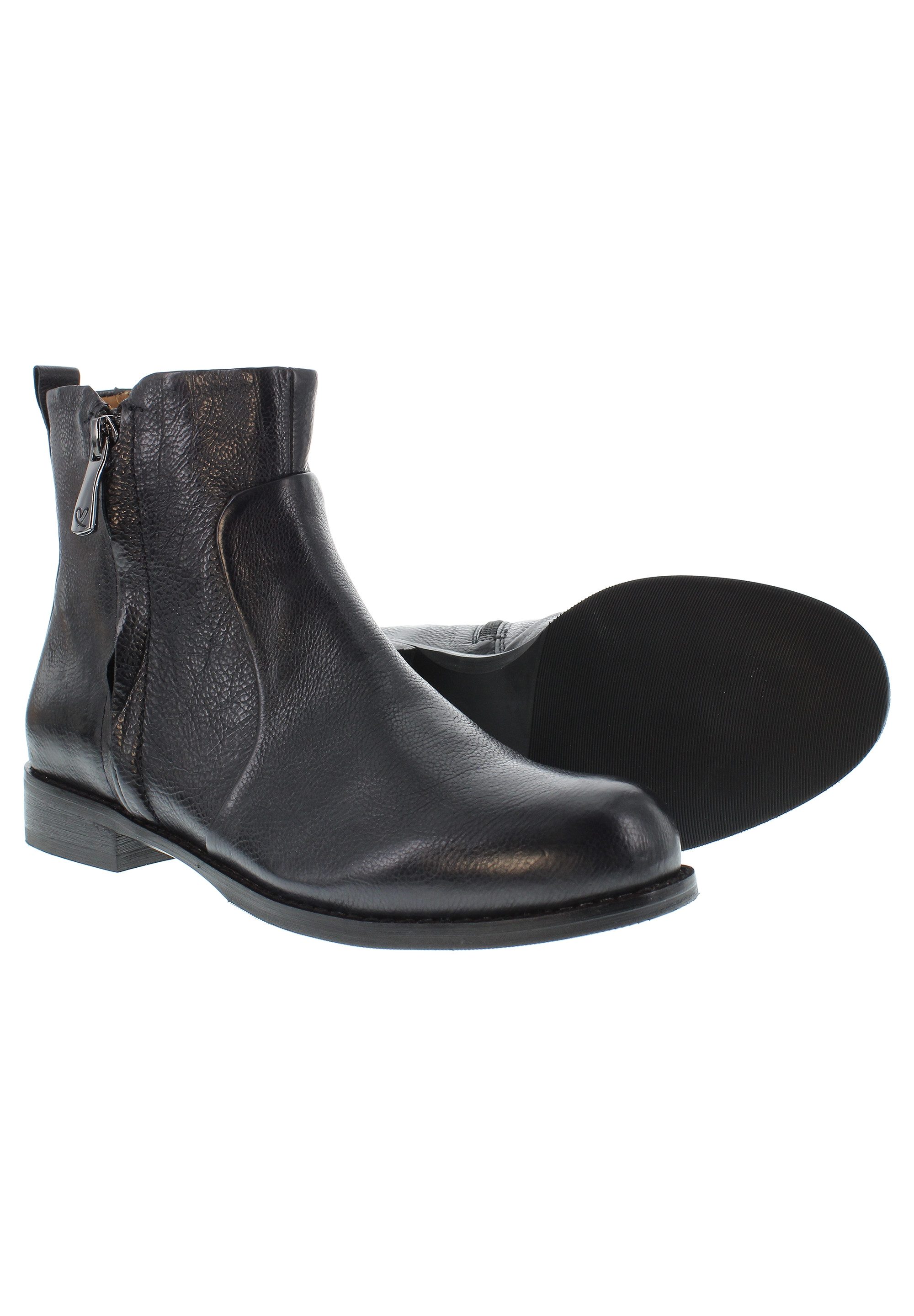 Everybody AYUNA - Coole Echtleder Stiefelette Lederfutter Schlupfstiefel