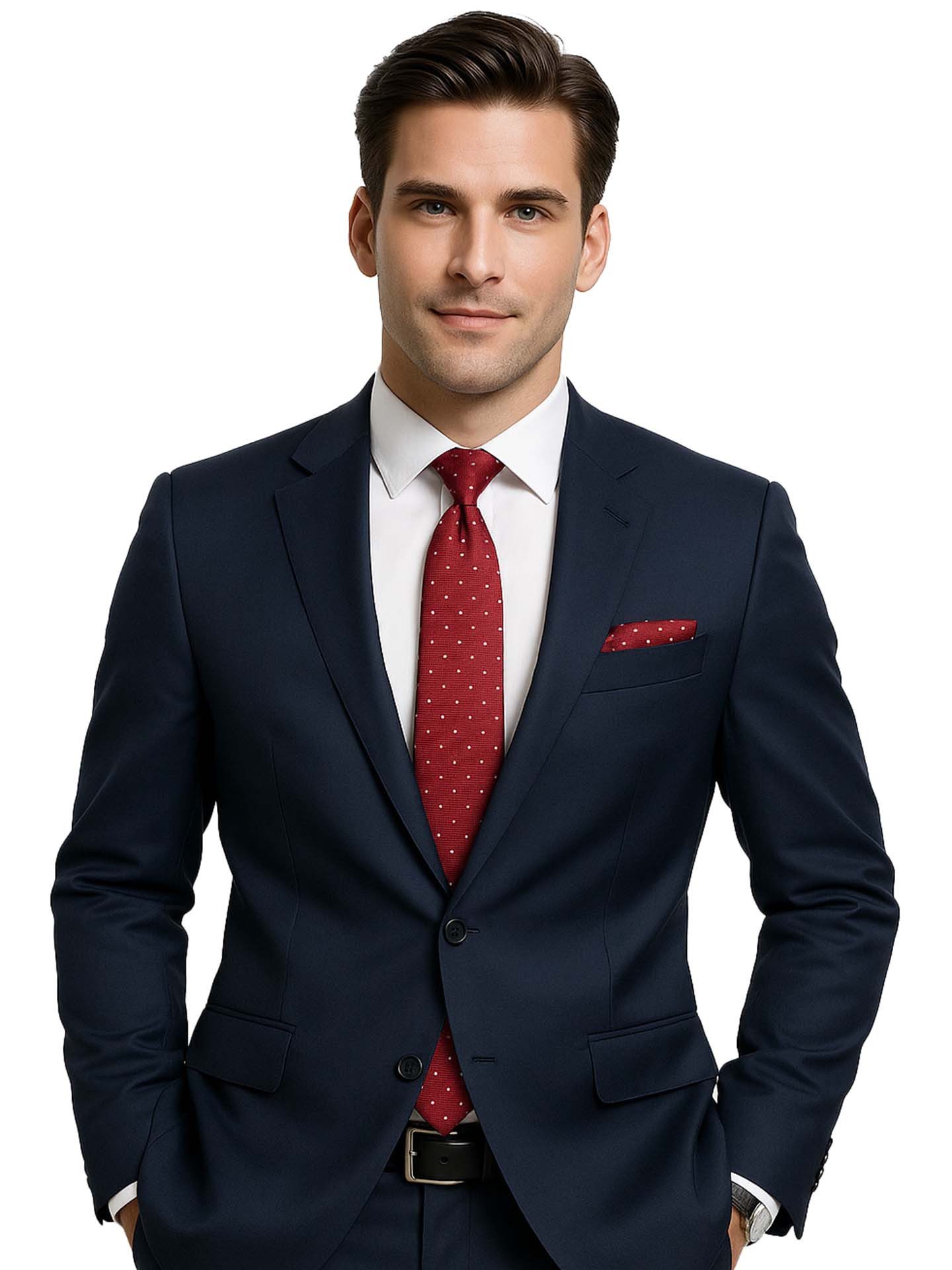 Moschen-Bayern Krawatte Seidenkrawatte Krawatte Herrenkrawatte 100% Seide 3-tlg. Geschenkbox Krawatten-Set - Krawatte + Einstecktuch + Manschettenknöpfe