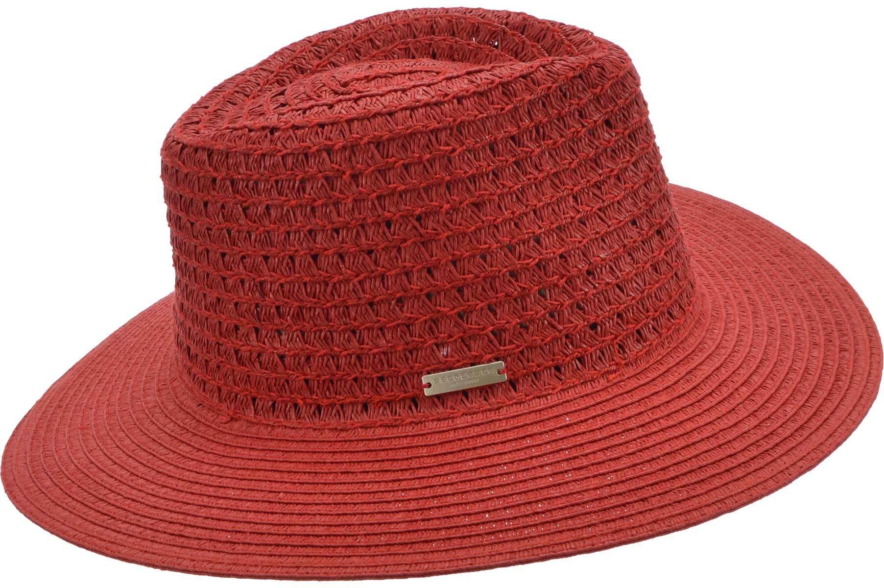 Seeberger Strohhut Basic Papierstroh Fedora 55699-0