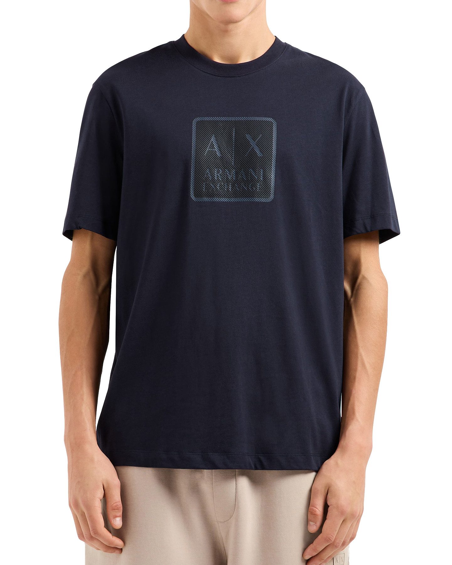ARMANI EXCHANGE Rundhalsshirt Regular+ Fit Logo günstig online kaufen