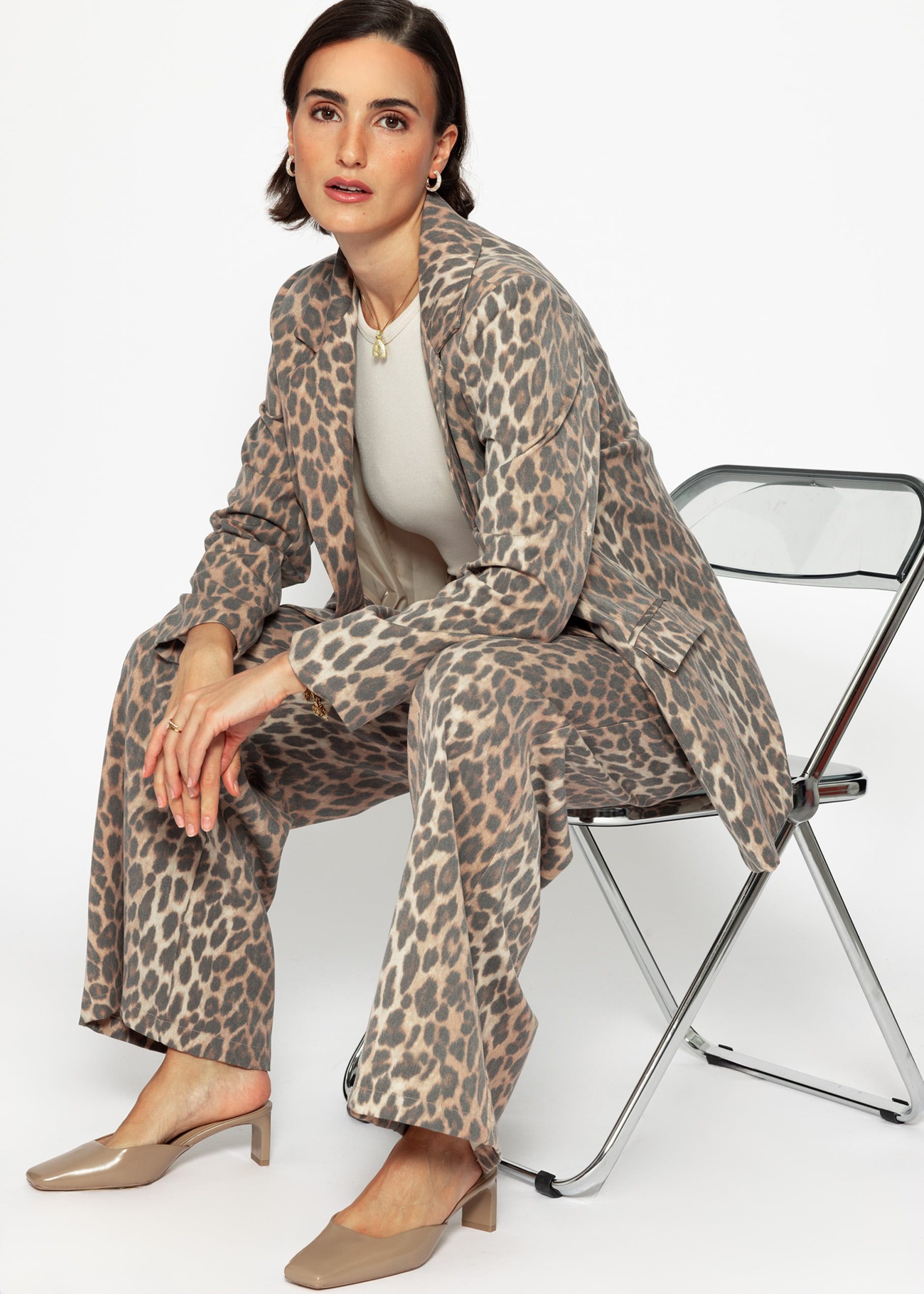 SASSYCLASSY Stoffhose Lässige High-Waist Stoffhose lang günstig online kaufen