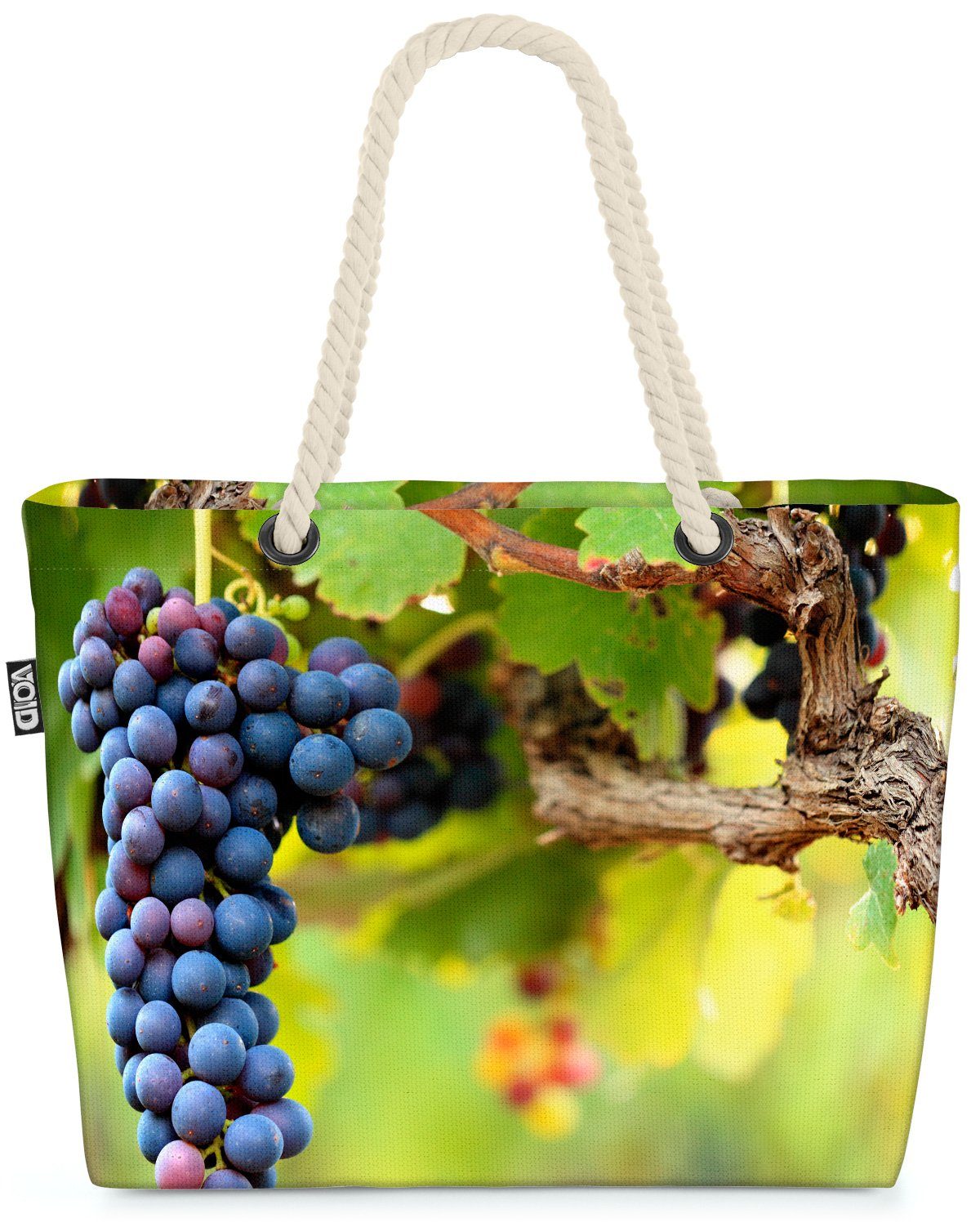 Weinrebe Strandtasche Weintraube VOID Rotwein Es Weinrebe Obst Wein Beeren Rotwein (1-tlg), Obst