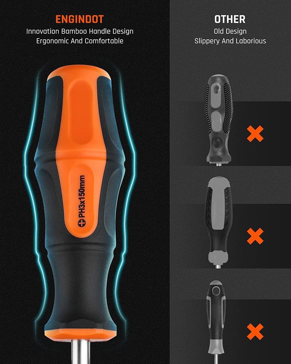 Diyarts Screwdriver Set (26 pieces), Chrome Vanadium Steel, Magnetized
