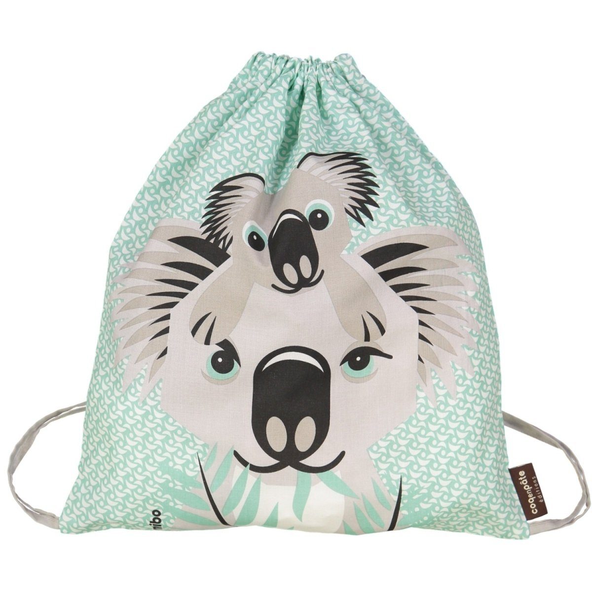 COQ EN PATE Turnbeutel Turnbeutel MIBO 37 x 33 cm Sportbeutel Zuziehbeutel Tiermotive