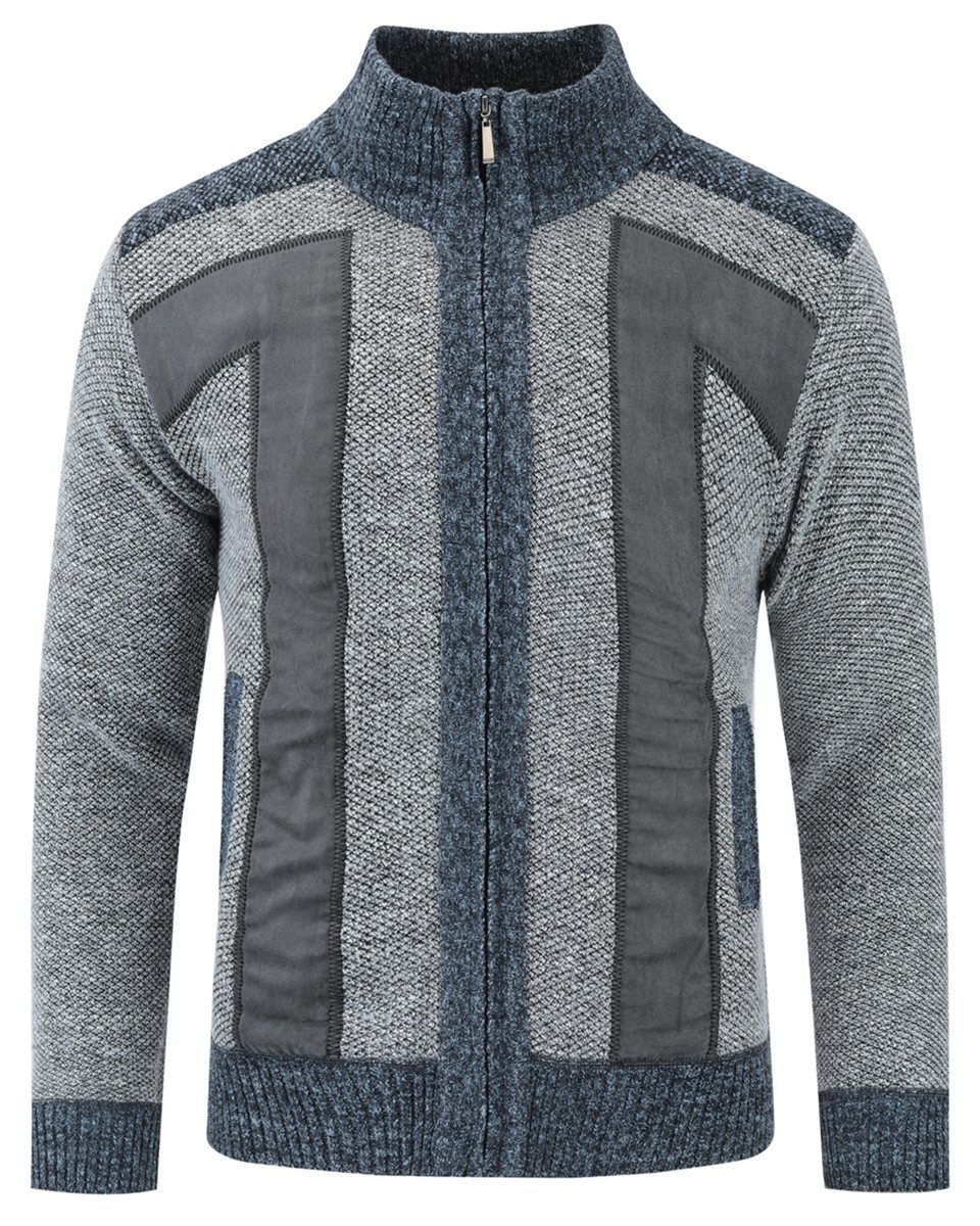 Allthemen Cardigan Herren Strickjacke mit ärmelflecken Strickjacke Winter günstig online kaufen