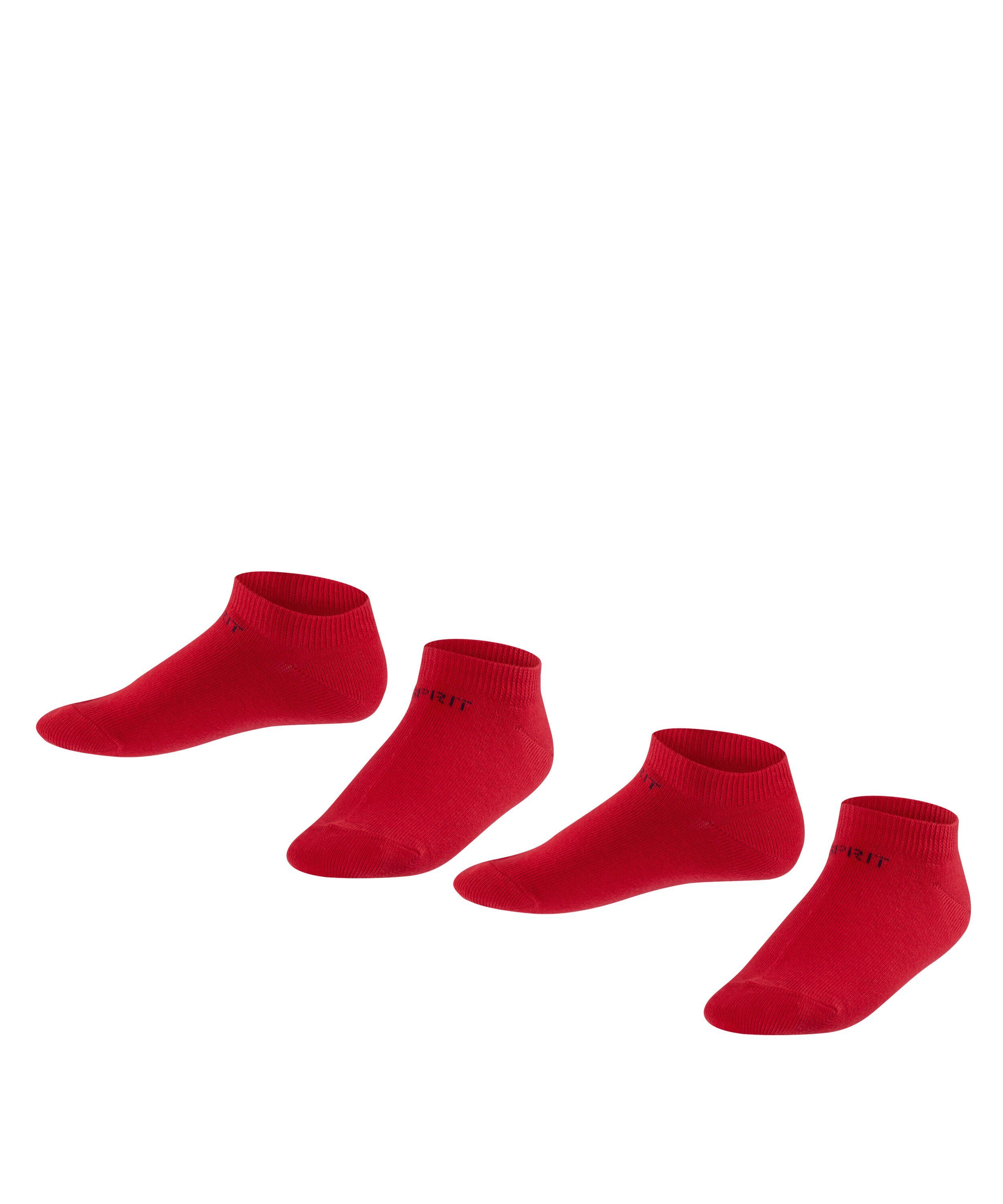 Esprit Sneakersocken Foot Logo weichem (2-Paar) (8150) Baumwollmix fire aus 2-Pack