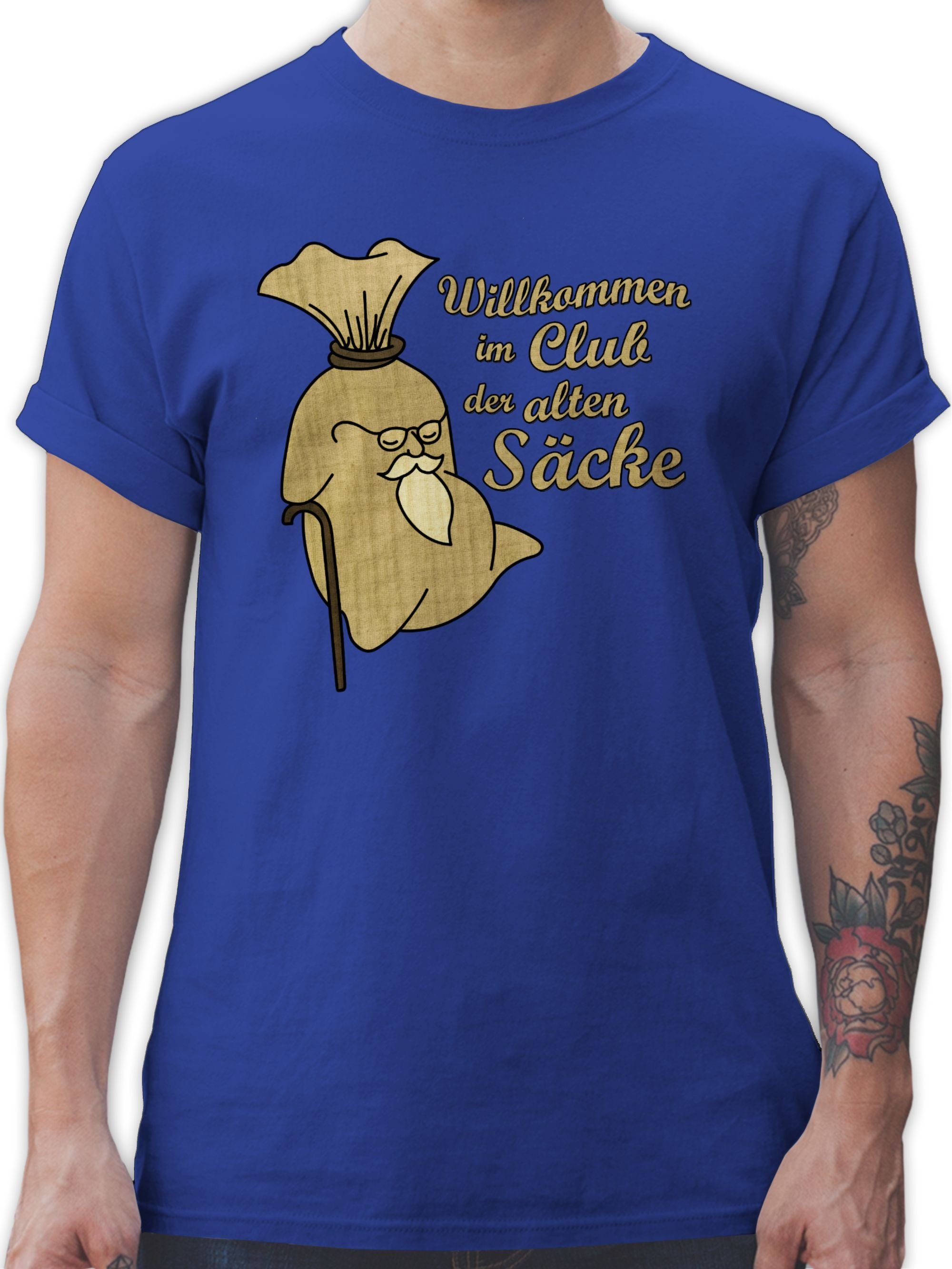 Shirtracer T-Shirt Willkommen im Club der alten Säcke 50. Geburtstag 3 Royalblau