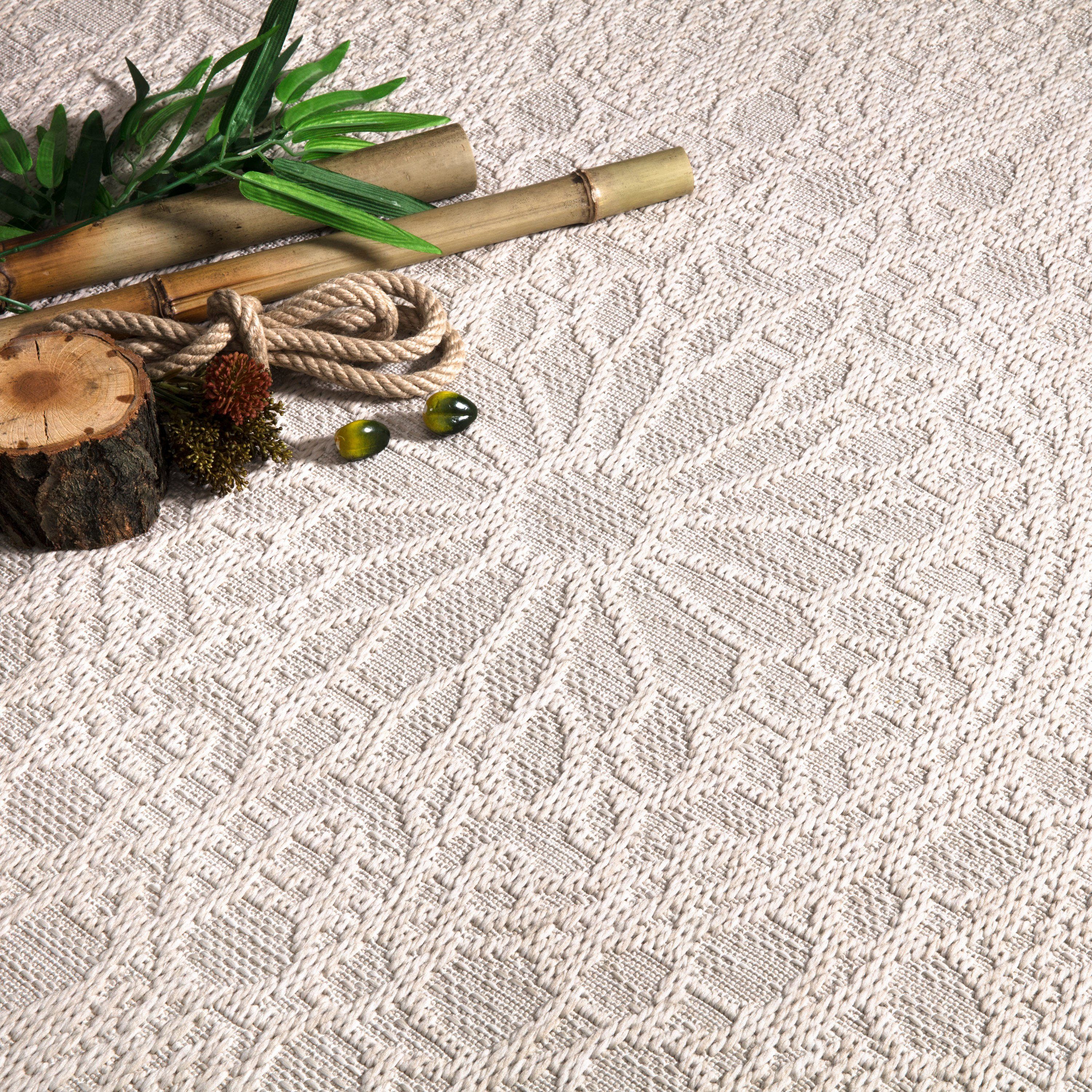 Paco Home Teppich Rimini 411, rechteckig, Höhe: 4 mm, Flachgewebe, Uni Farb günstig online kaufen