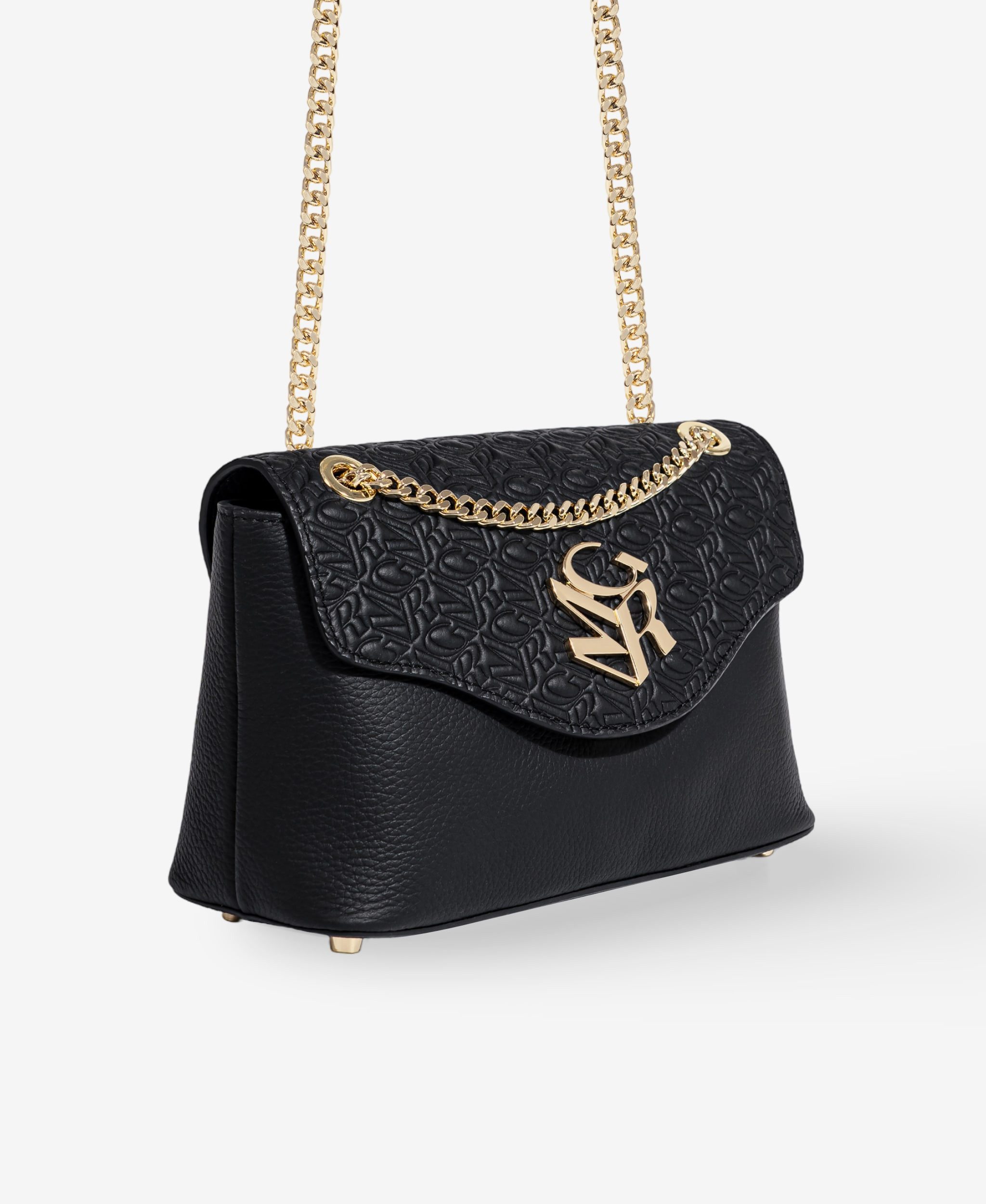 GLAMIRA Handtasche GoAnywhere Schwarze Umhängetasche (1-tlg), echt Leder