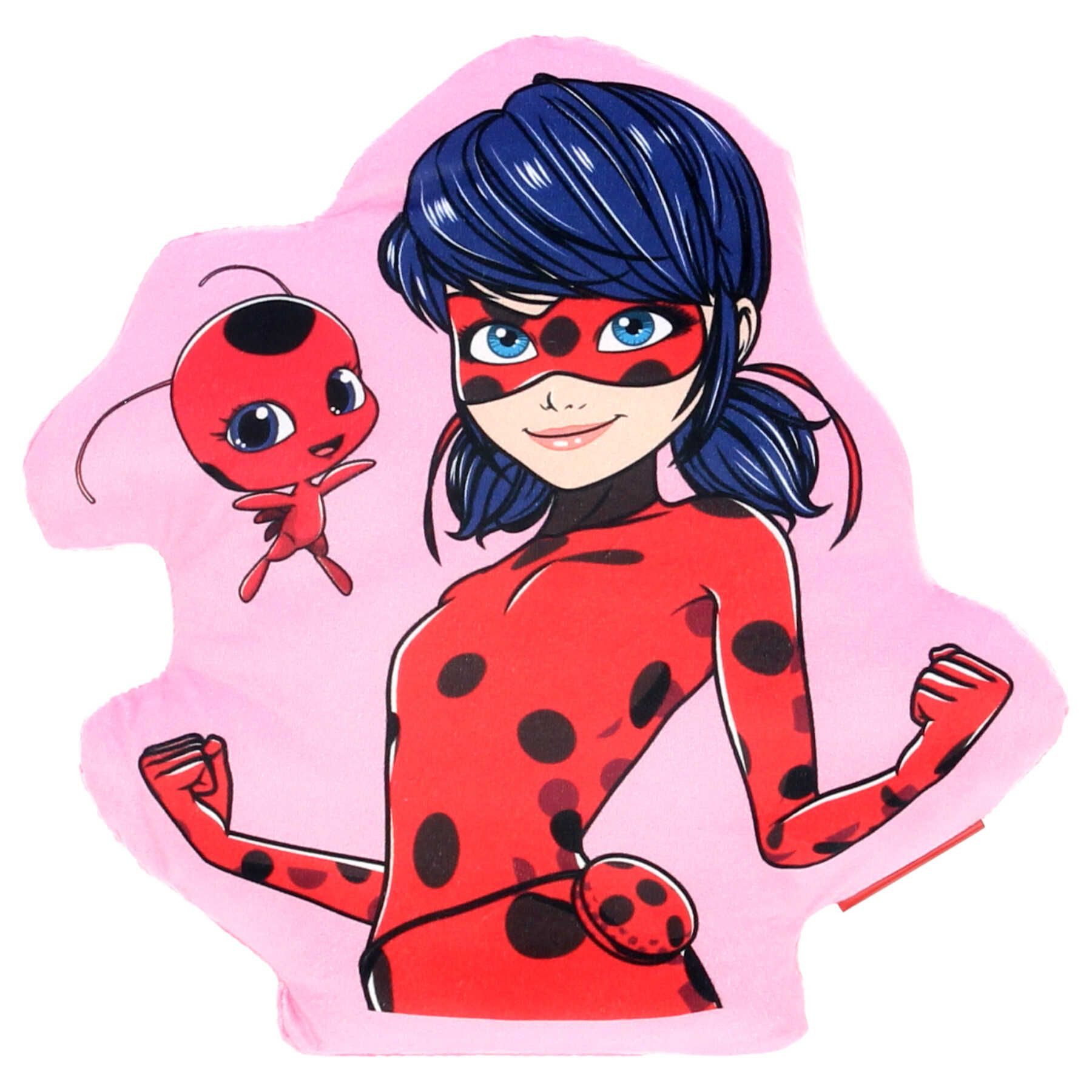 Miraculous - Ladybug Dekokissen Kuschelkissen – Flauschiges Kopfkissen für günstig online kaufen