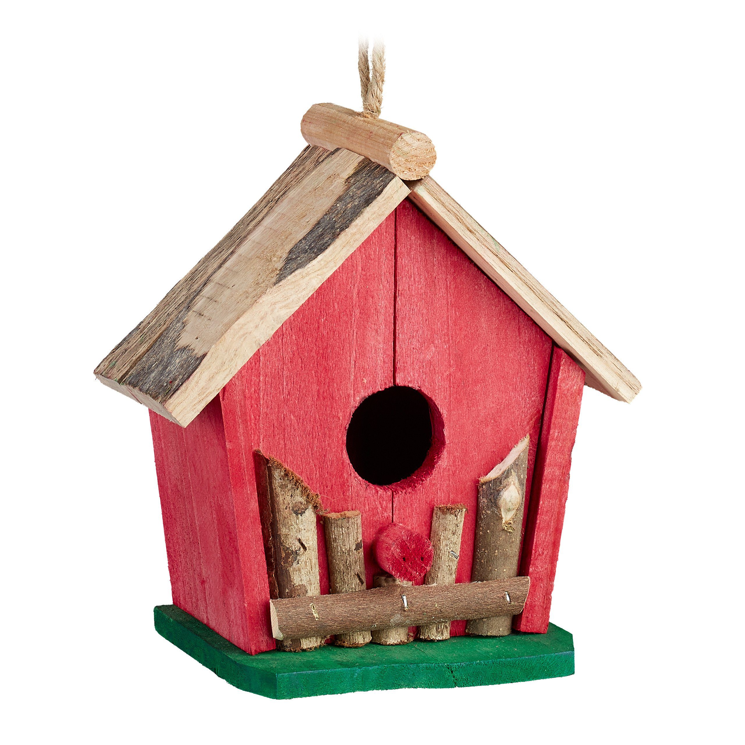 relaxdays Vogelhaus Mini Vogelhaus bunt günstig online kaufen