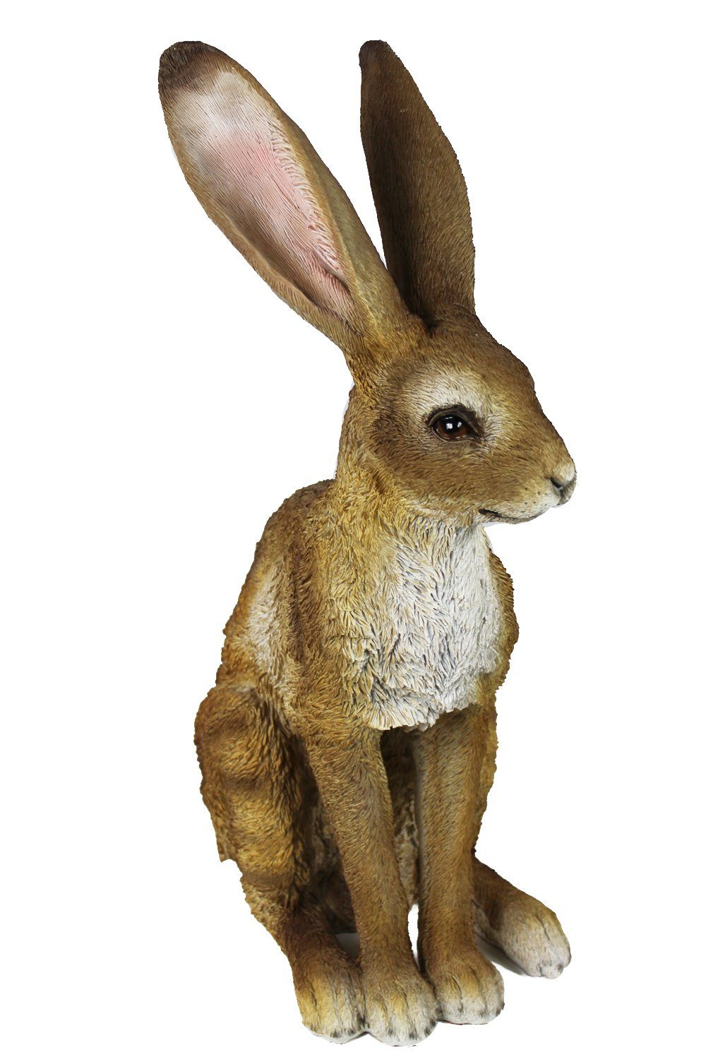 Gartenfigur Tierfigur 51cm, lebensecht Arnusa Feldhase Hase