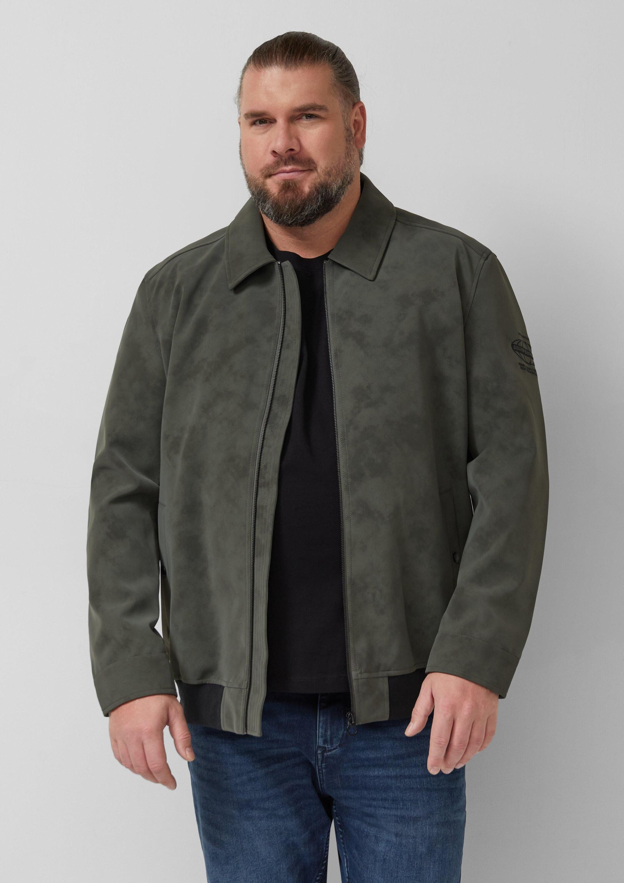 s.Oliver Funktionsjacke Outdoor-Jacke Outdoor-Jacke mit Coating und Metallreißverschluss