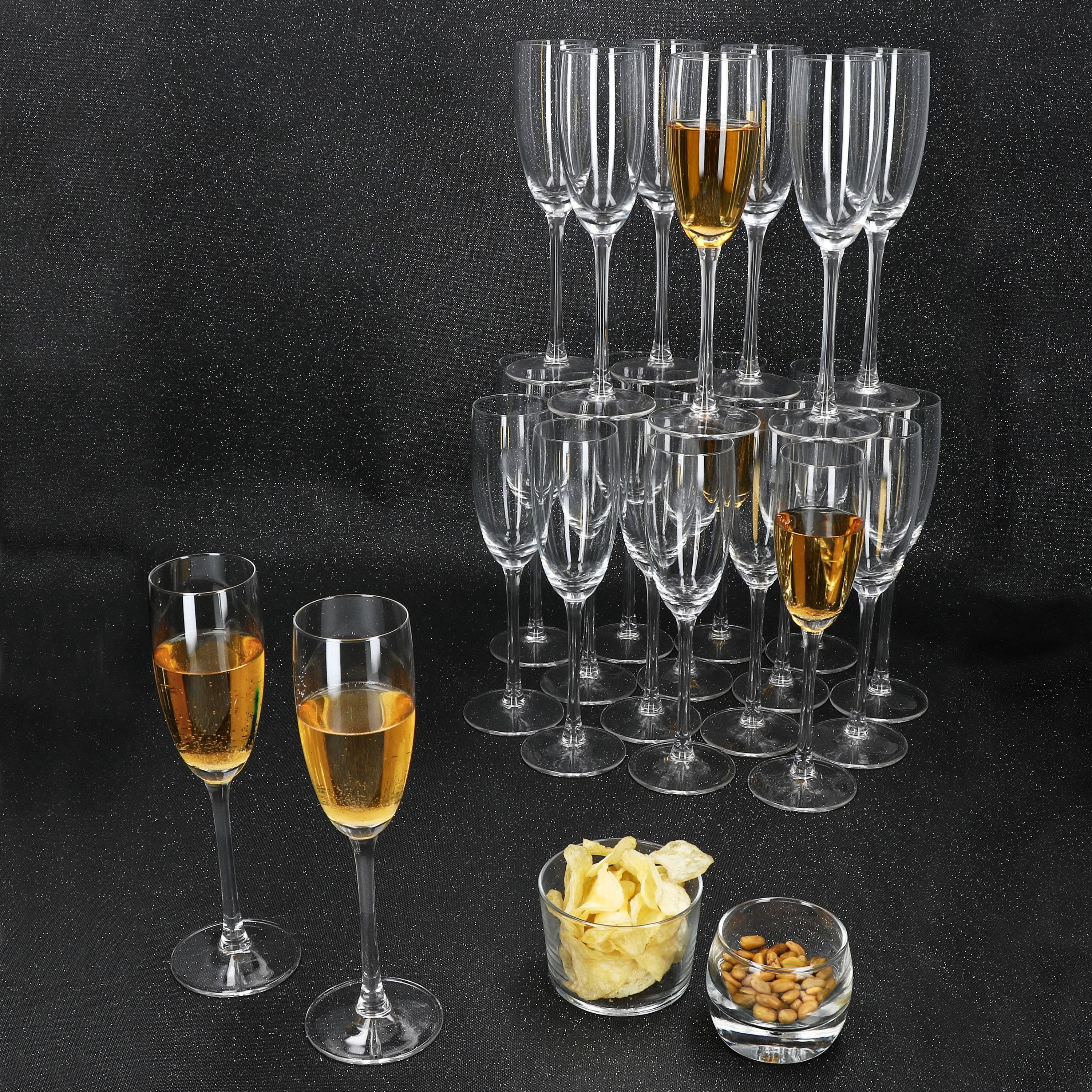 MamboCat Sektglas 25x Grande Royal Sektgläser 120ml Champagnerglas klare Sektflöte, Glas