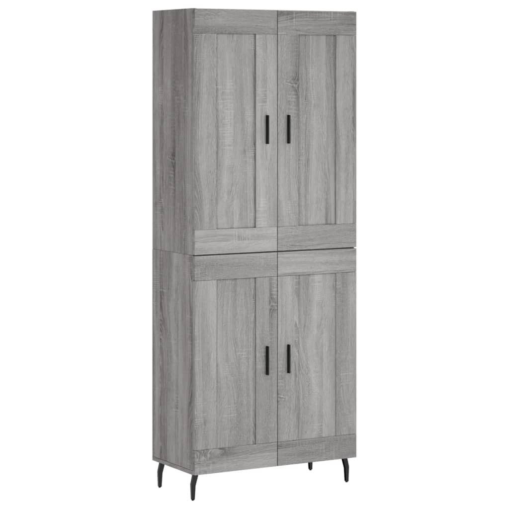 vidaXL Highboard Highboard Grau Sonoma 69,5x34x180 günstig online kaufen