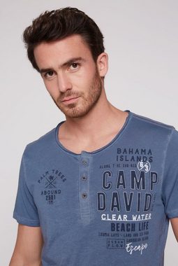 CAMP DAVID T-Shirt mit Kontrastnähten