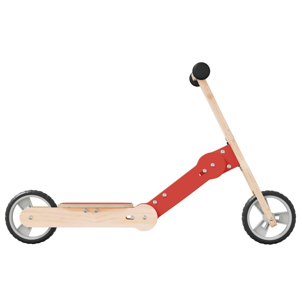 vidaXL Tretfahrzeug Kinderroller 2-in-1 Rot