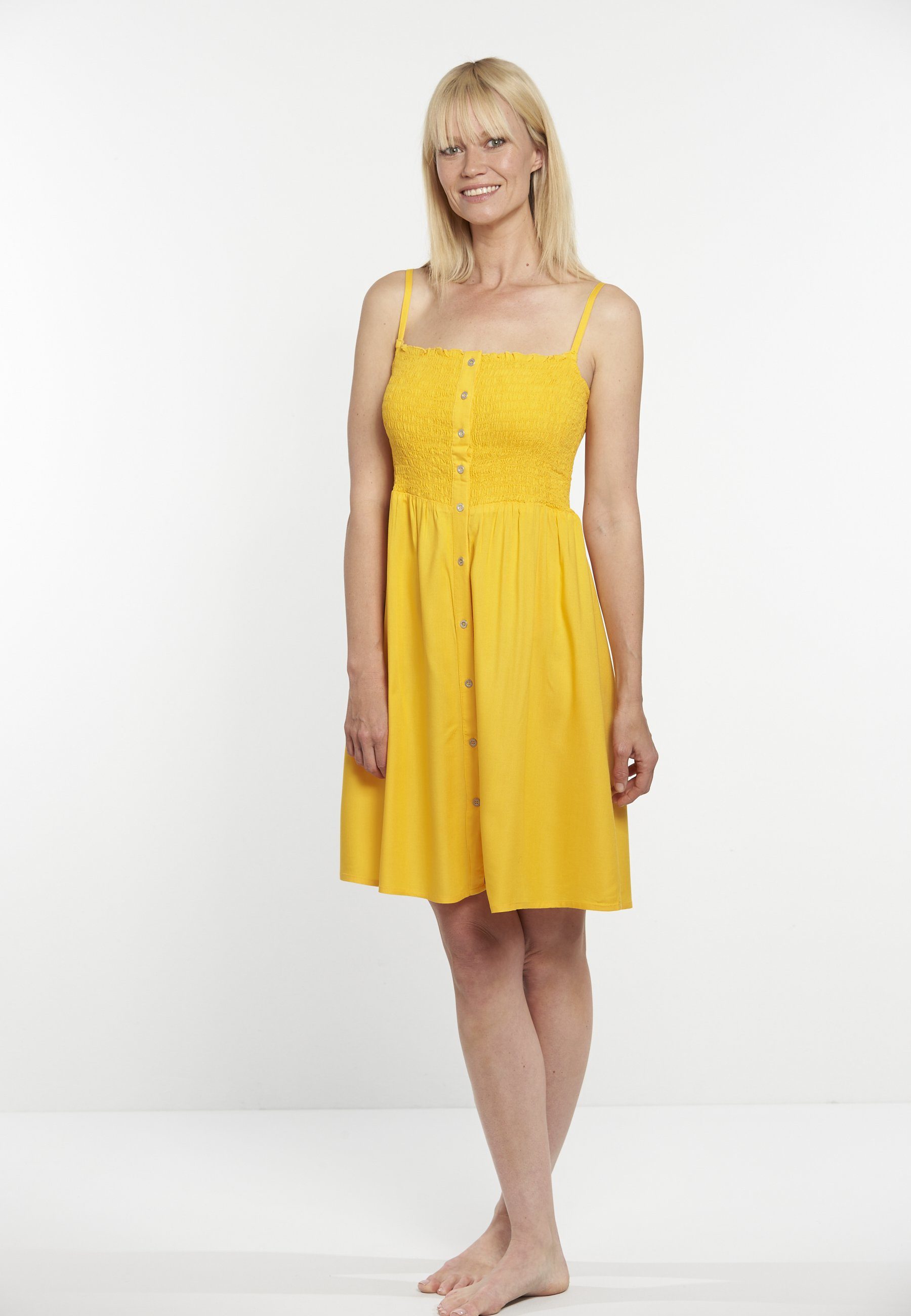 Kleid VIVID Strandkleid gelb (1-tlg)