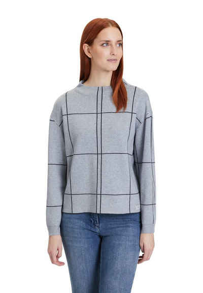 Betty Barclay Strickpullover kariert (1-tlg) Strick