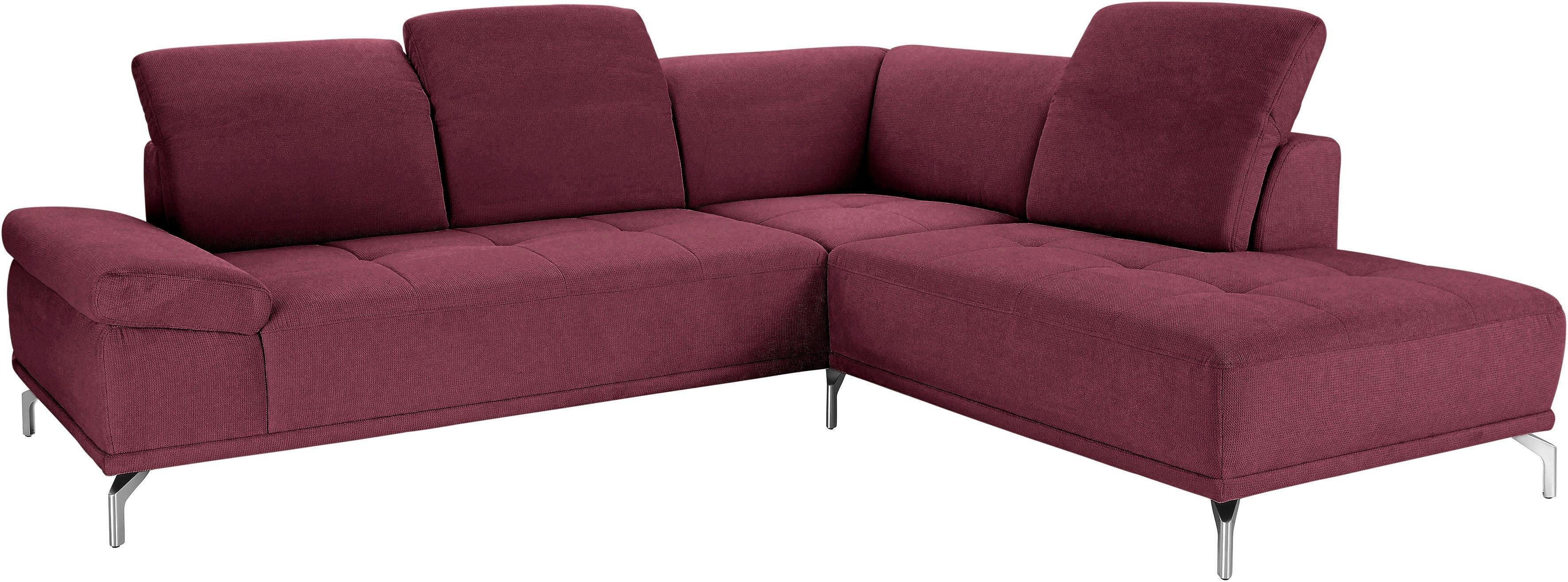Places of Style Ecksofa Caluna, Inkl.Sitztiefenverstellung, günstig online kaufen