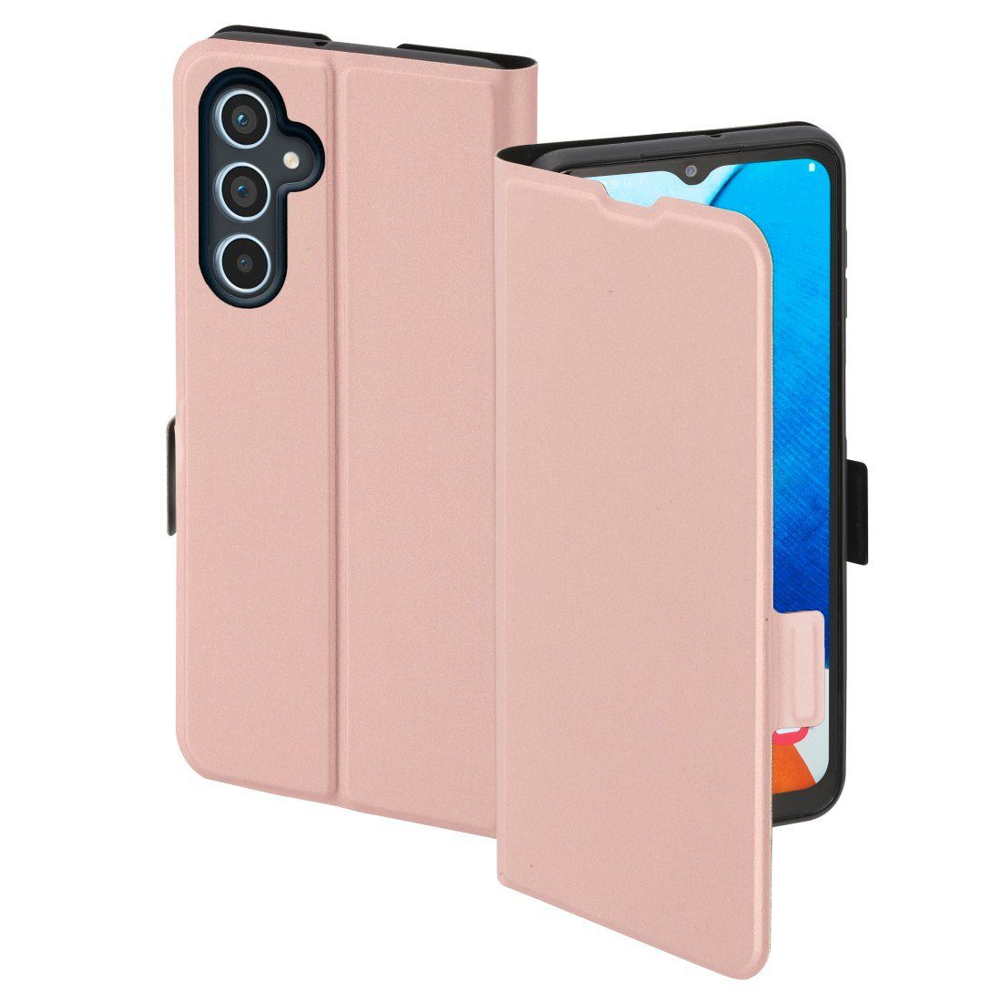 Smartphone-Hülle Booklet für Samsung Galaxy A14, Samsung Galaxy A14 5G, Farbe rosa