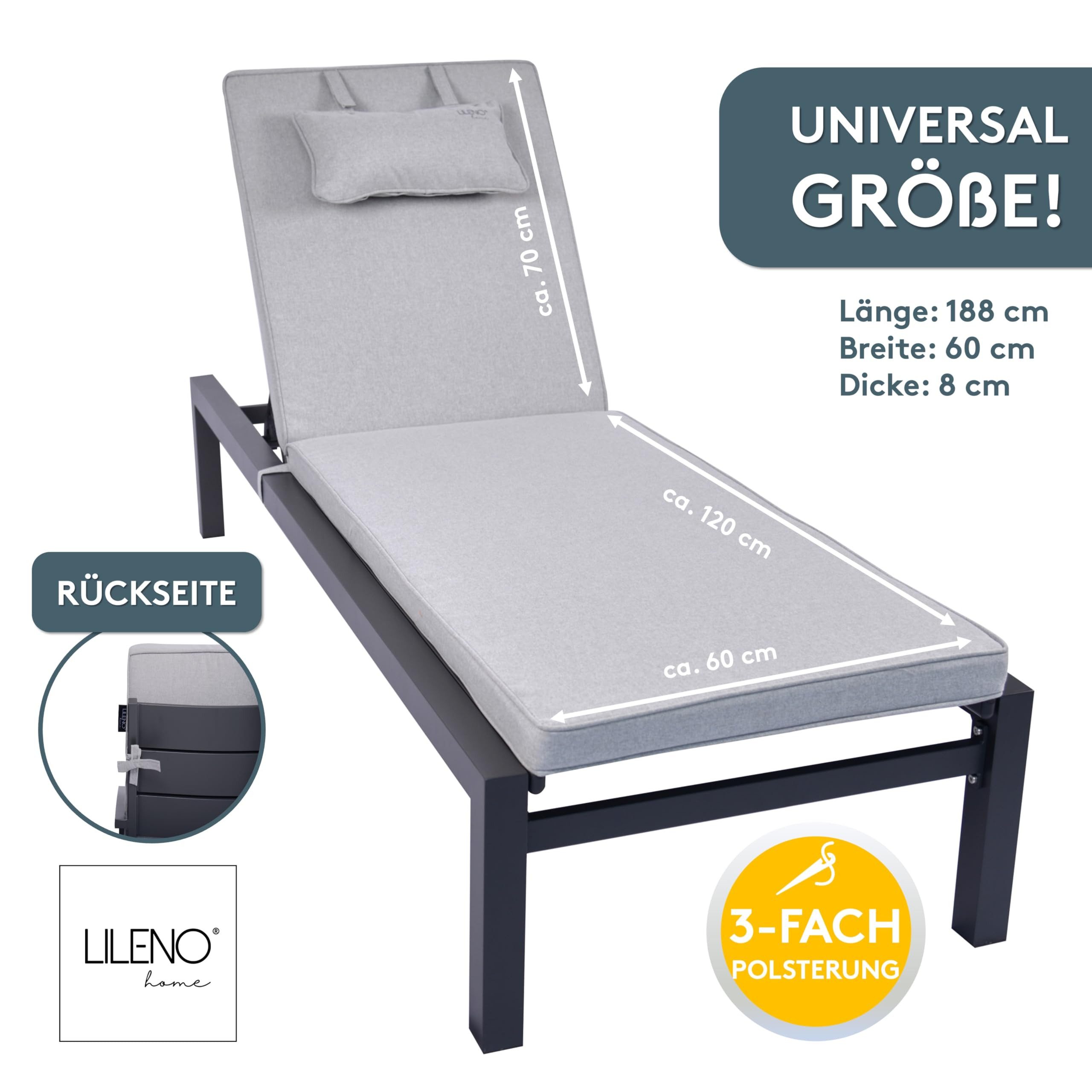 LILENO HOME Liegenauflage mit Kopfkissen perfekt günstig online kaufen