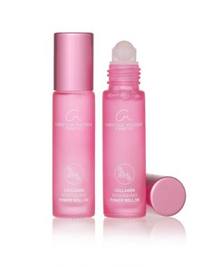 Christian Materne Gesichtsserum Collagen Rosenquarz Power Roll On 2 x 10 ml, für die Unterstützung der Hautbarriere