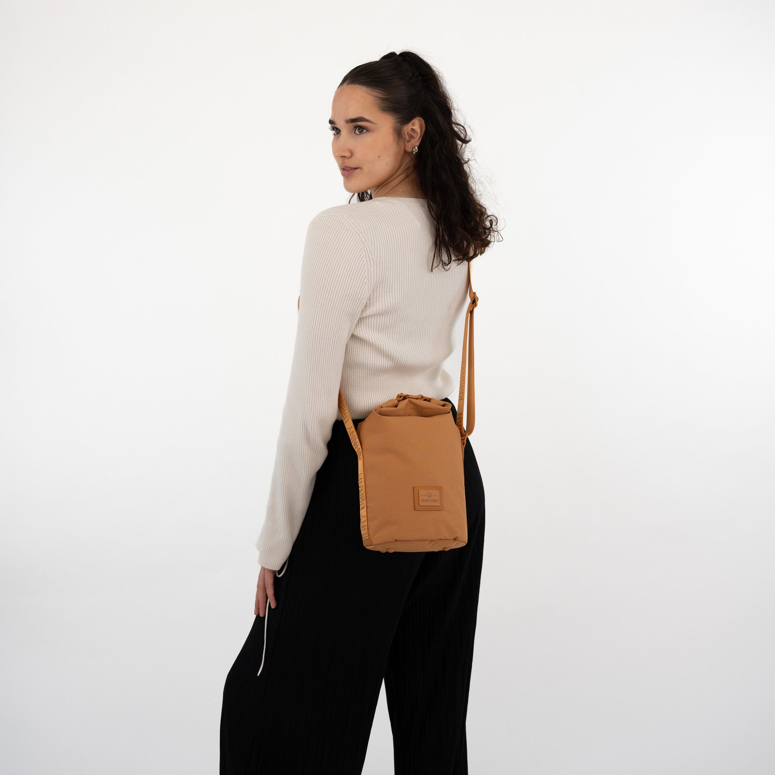 Umhängetasche, Handtasche Urban Johnny Größe, Handtasche Wasserabweisend Damen, Caramel Stylische Flexible RUE