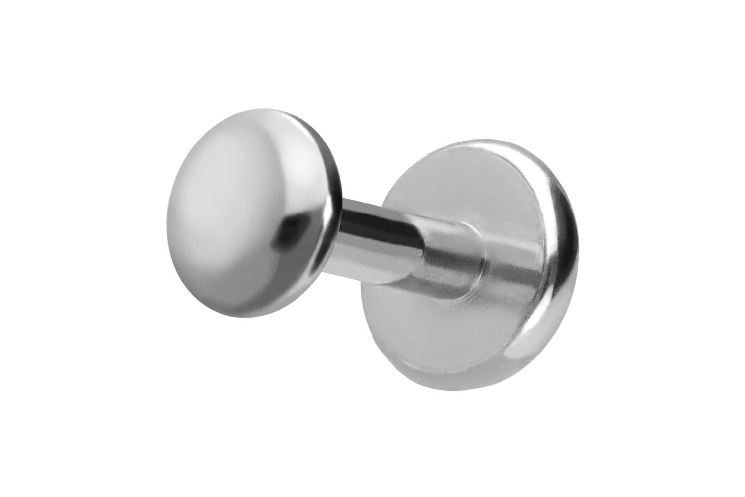 Piercing-Set Titan Labret mit Push Fit DISC