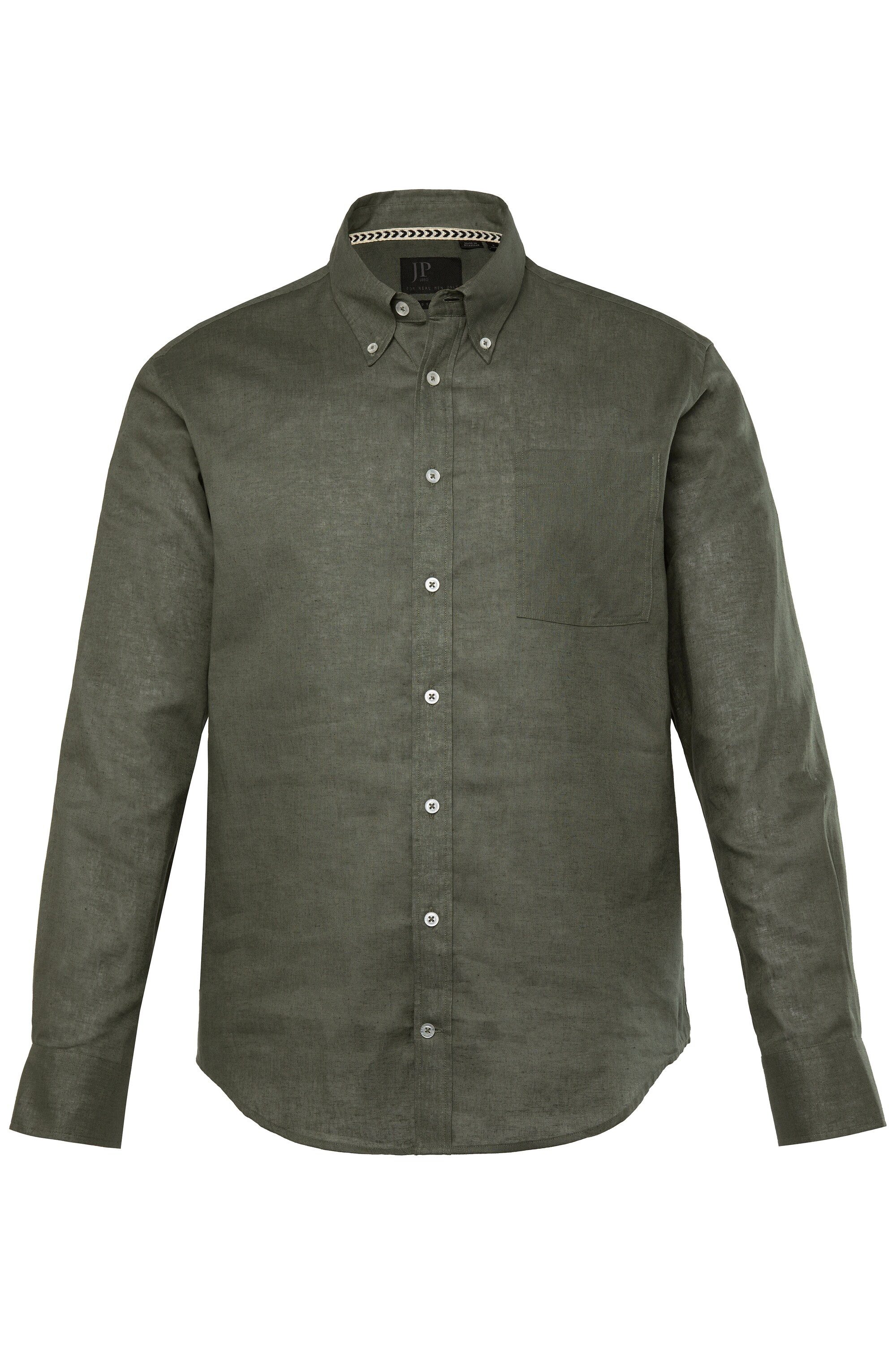 JP1880 Businesshemd Hemd Langarm Leinenmix Buttondown-Kragen günstig online kaufen